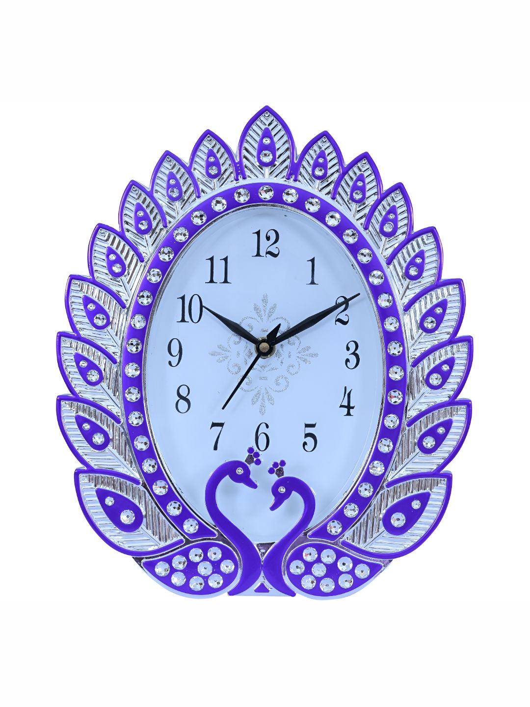 Sigaram Purple Printed Analogue Contemporary Wall Clock-picture-32
