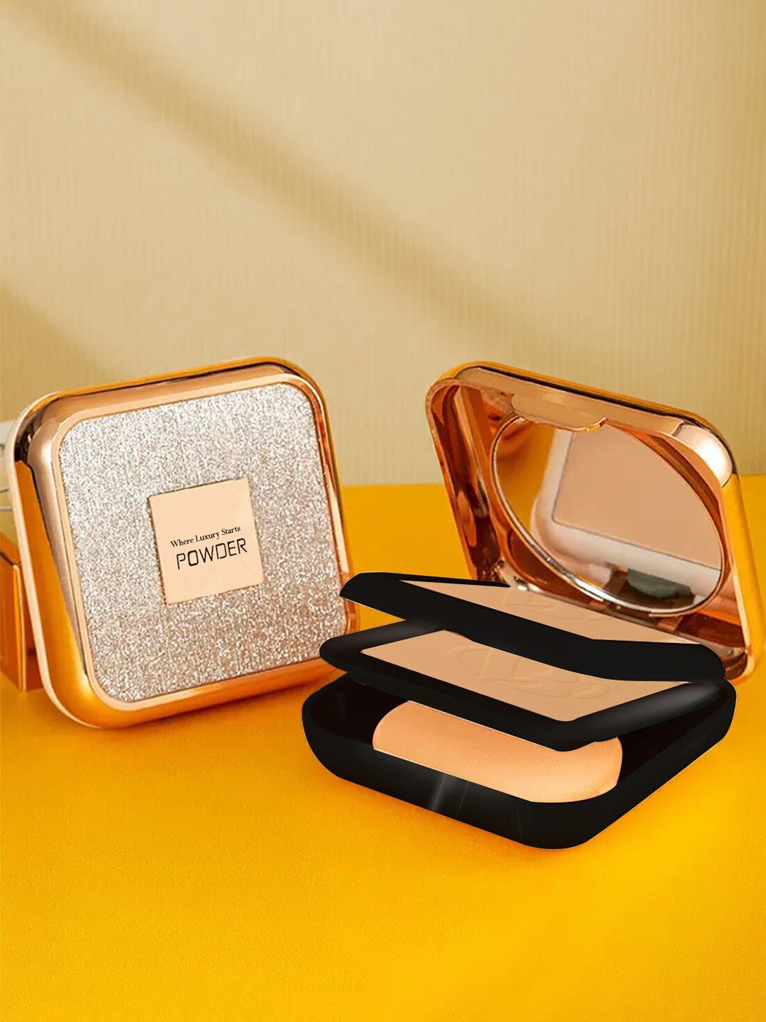 Adbeni 2 in 1 HD Soft Light Misty & Silky Compact Powder - 20g - Shade 02-image-6