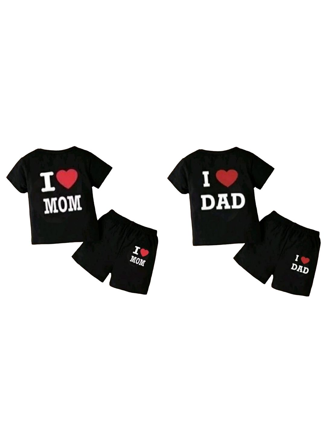 Pankhu Kids Pack Of 2 Typography Printed T-Shirt With Shorts-picture-21