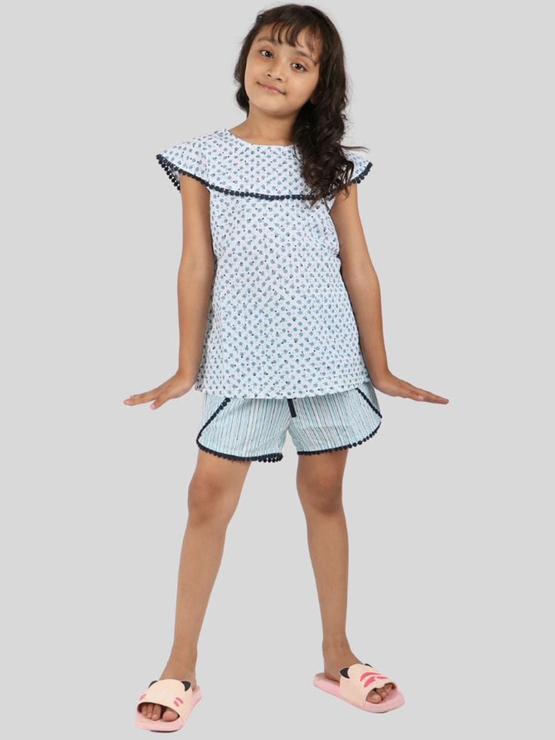 TWEENY MINI Girls Polka Dots Printed Top & Shorts-picture-30