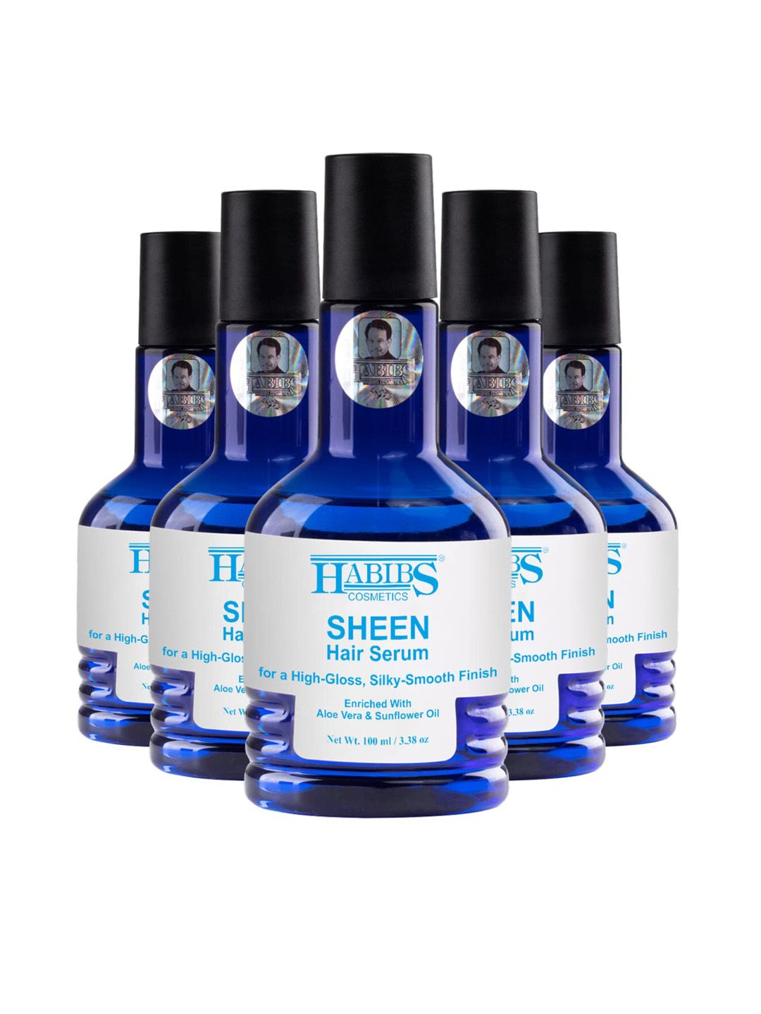 HABIBS Sheen Set of 5 Hair Serum For Silky Smooth Finish - 100ml Each-image-42