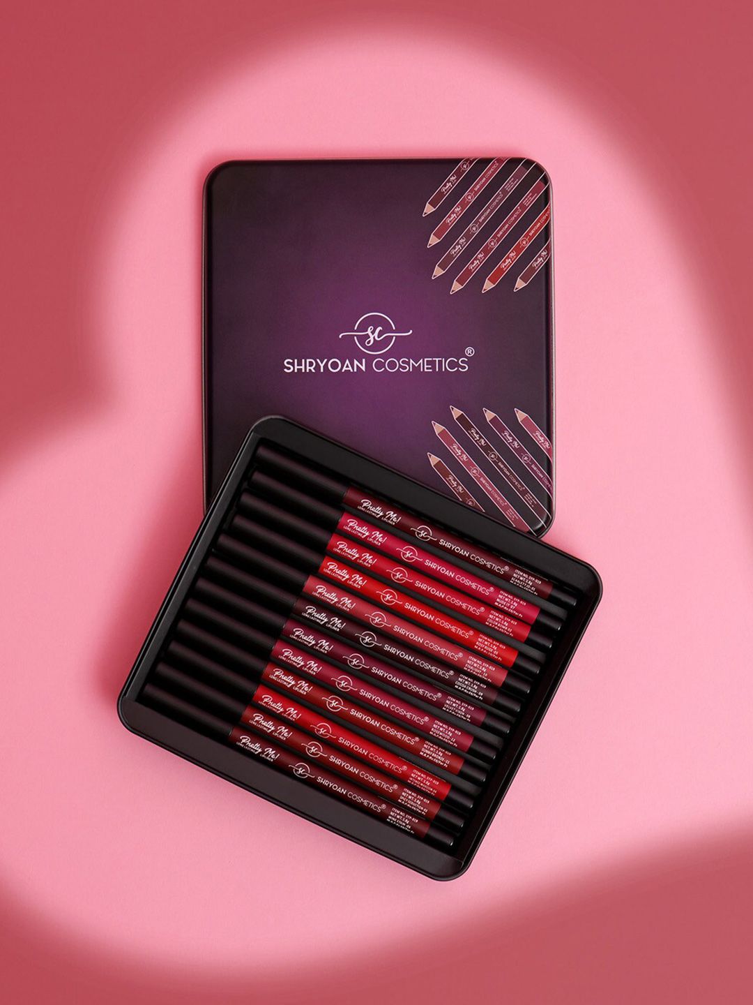 SHRYOAN Set Of 3 Pretty Me Bold Lipliner & Eye Liner Matte Pencil- 1.8g Each - 10-11-12-image-26