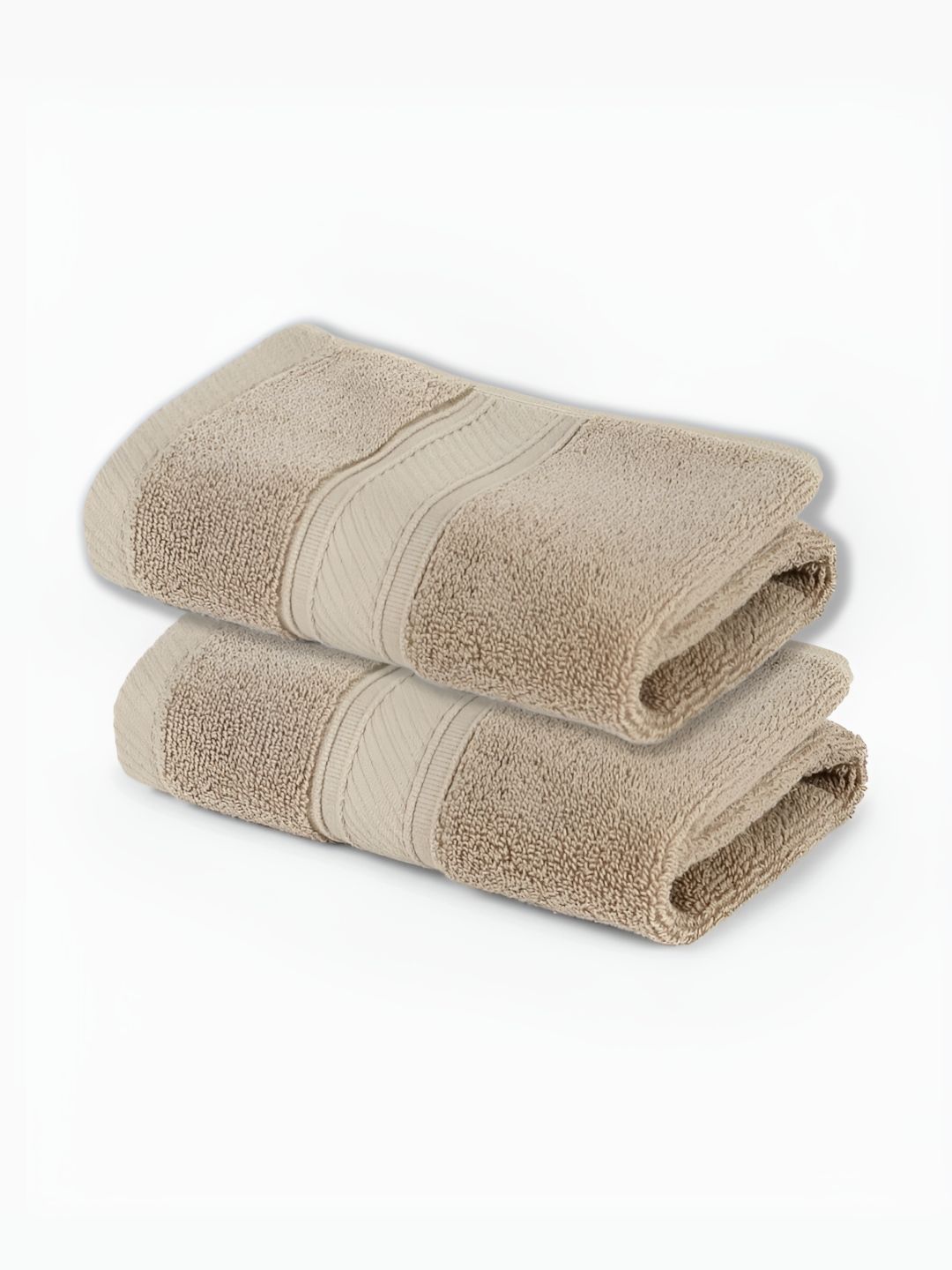 Jockey Beige 2 Pieces 500 GSM Ultrasoft and Durable Terry Cotton Hand Towels-image-23