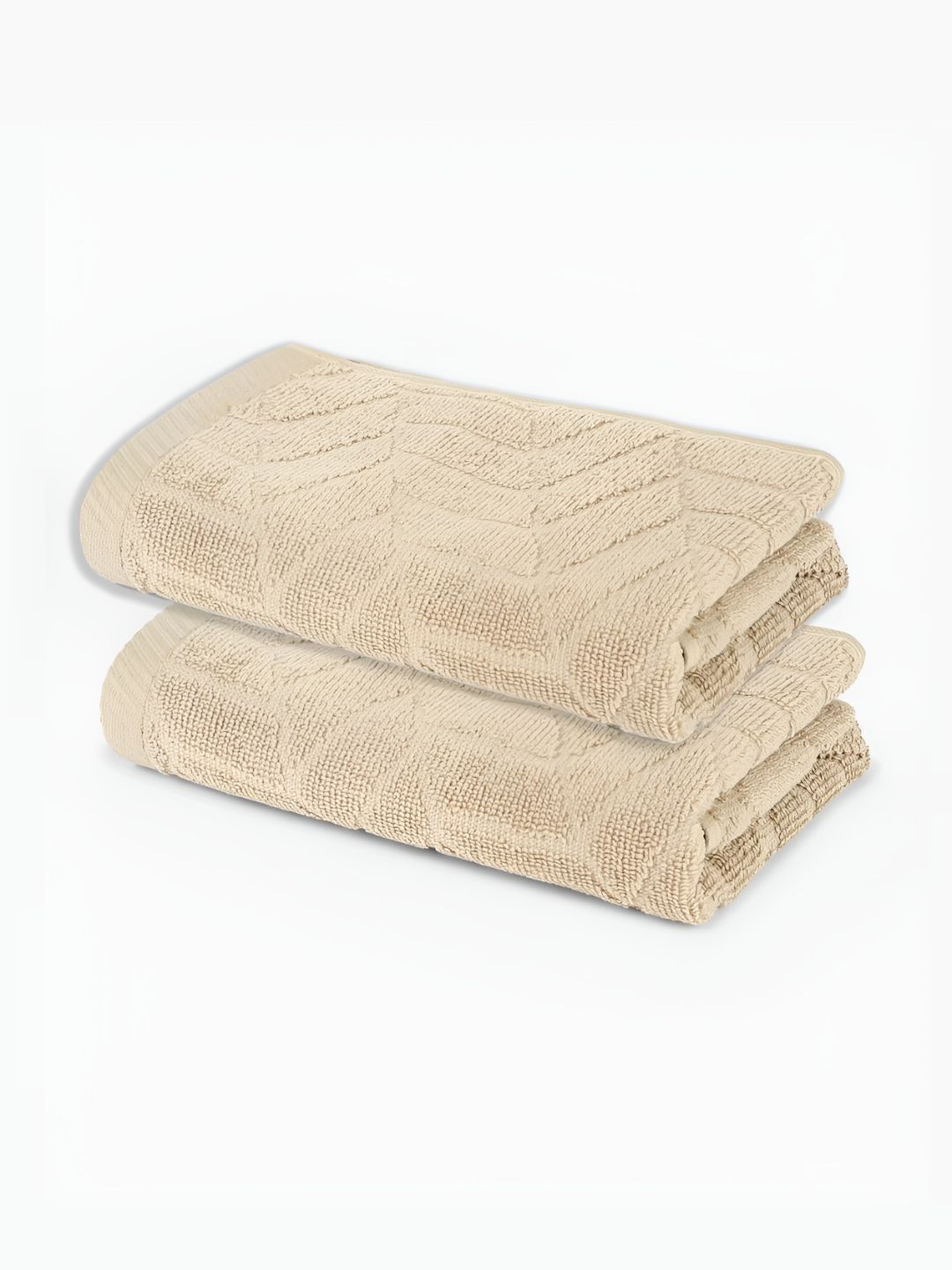 Jockey  Beige 2 Pieces 500 GSM Ultrasoft and Durable Terry Cotton Hand Towels-image-23