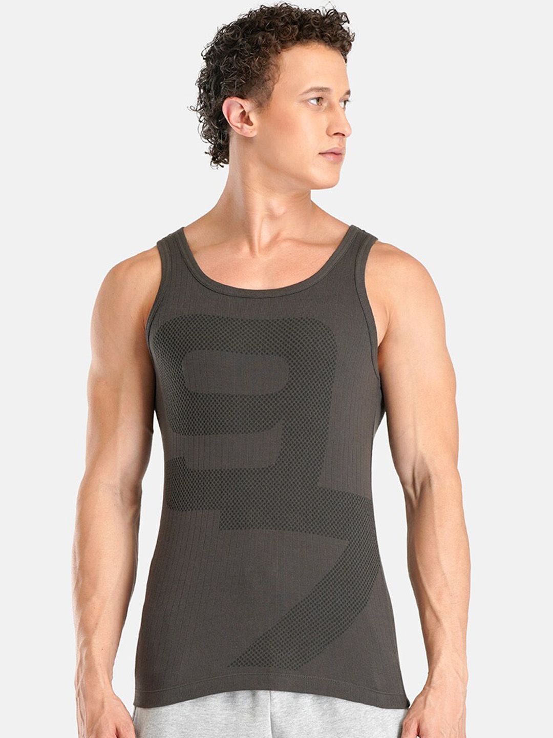 FCUK Printed Cotton Innerwear Vest PUT-01-DP OL-picture-6