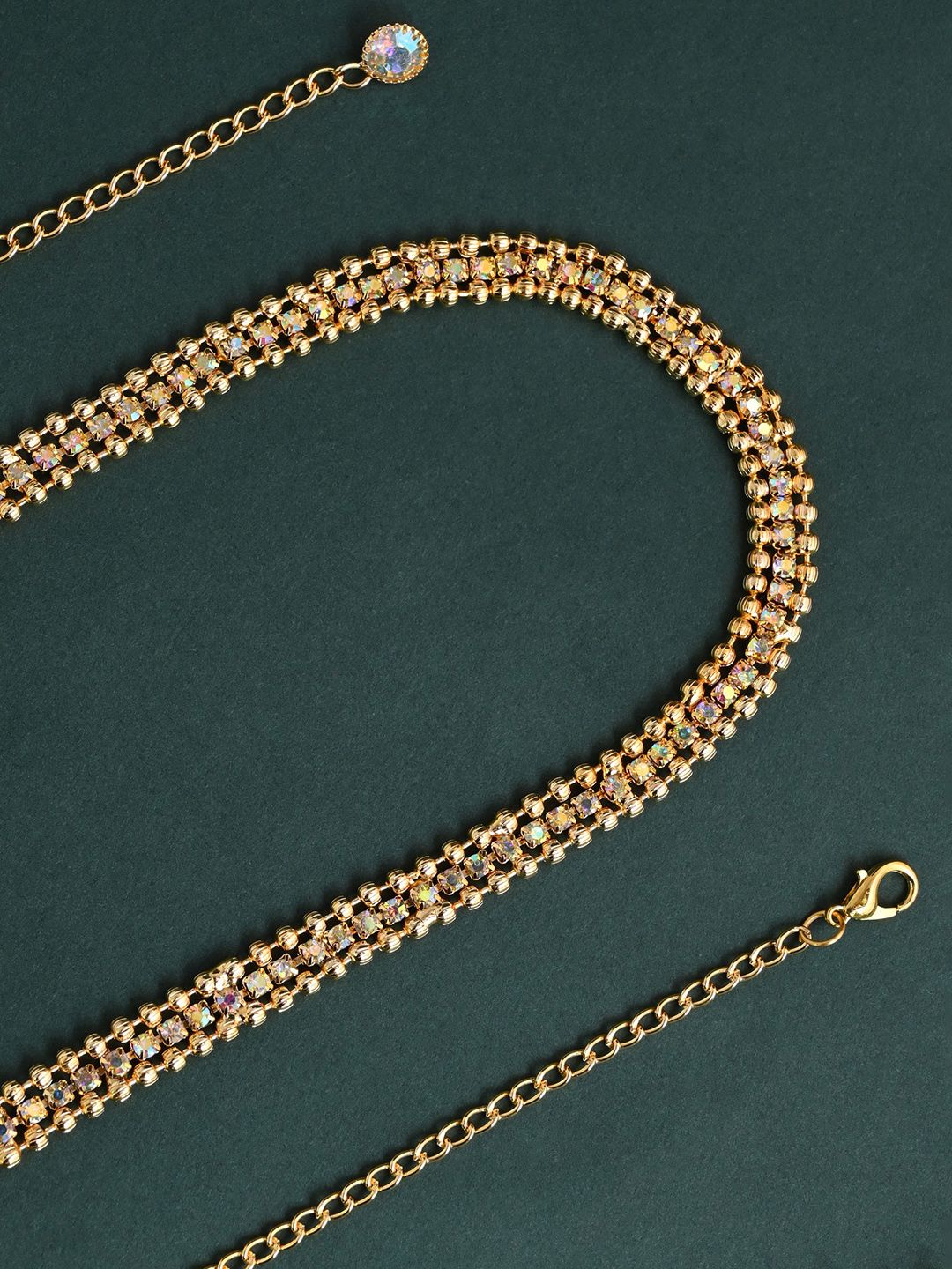 VAMA Artificial Beads Studded Waist Chain Saree Accessories-picture-10