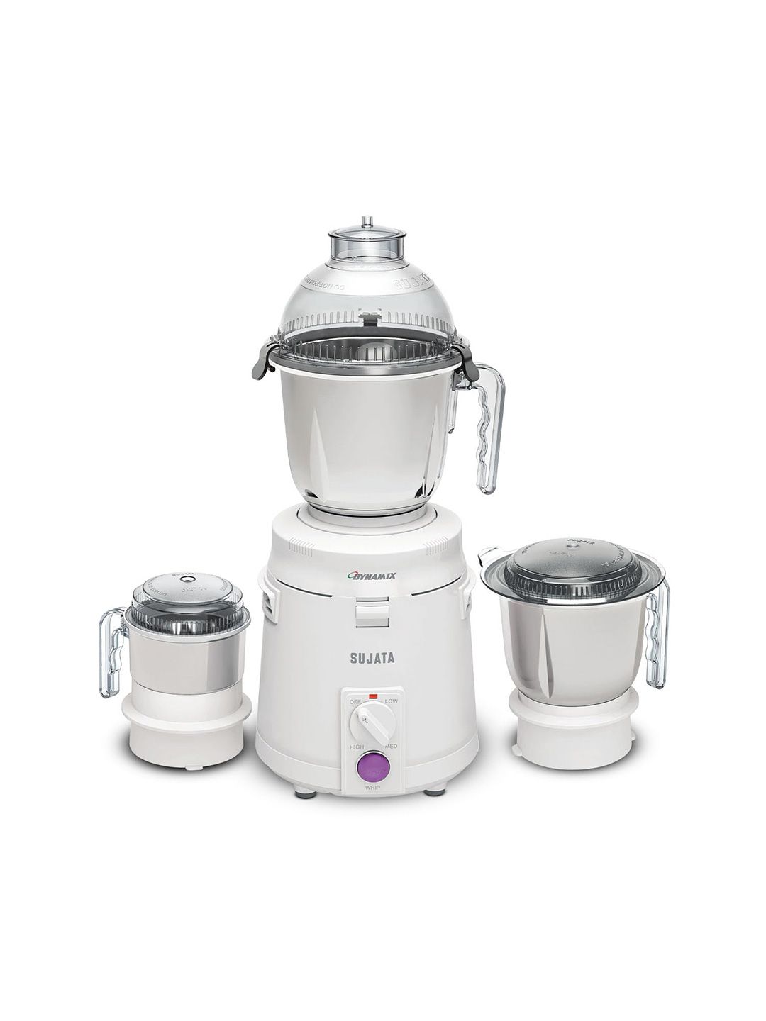 Sujata Dynamix White Stainless Steel Rust Free 3 Jars Wet and Dry Grinder-900W-picture-42