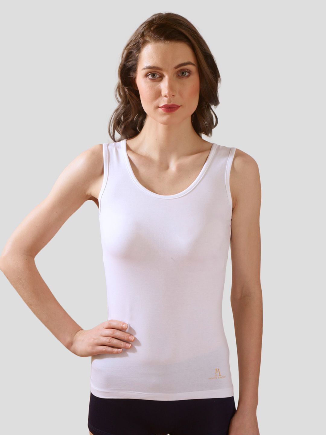Inner Amour Solid Antiperspirant Anti Bacterial Pure Cotton Camisole