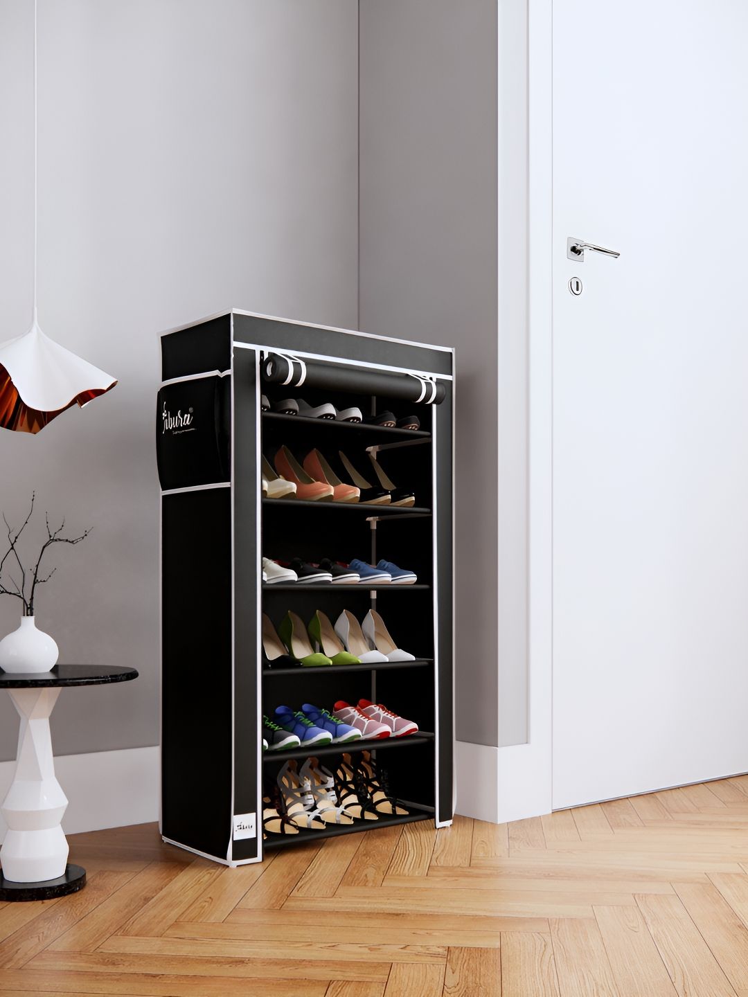 Pamworld Black 6-Tier Rectangle Multi Purpose Rack-picture-40