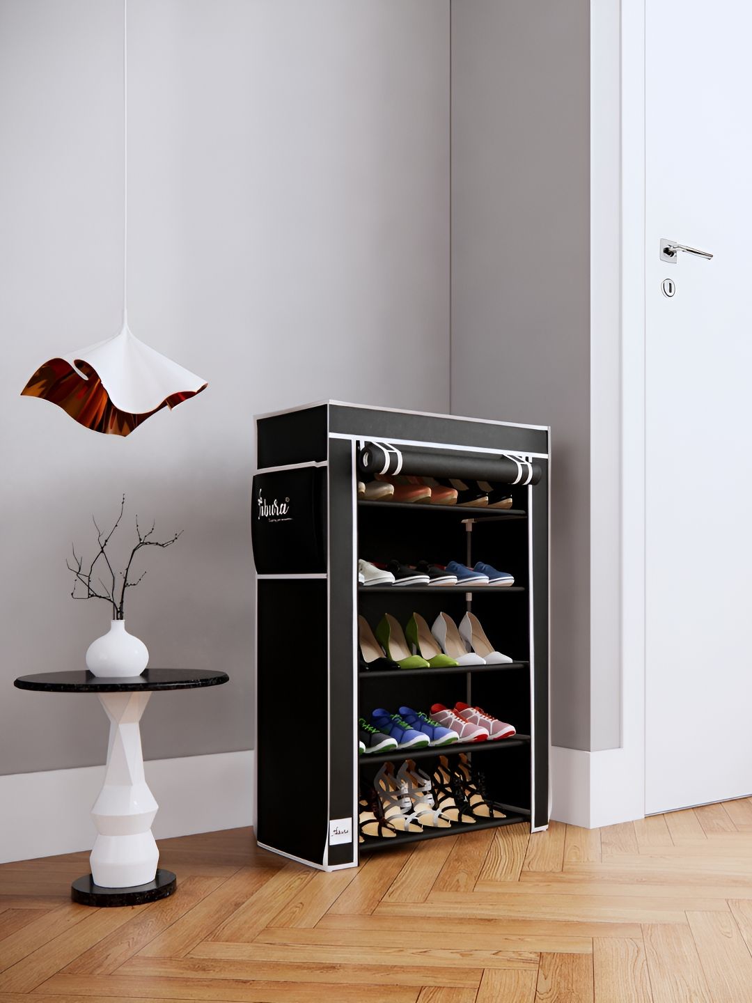 Pamworld Black 5-Layers Shoes Rack-picture-13