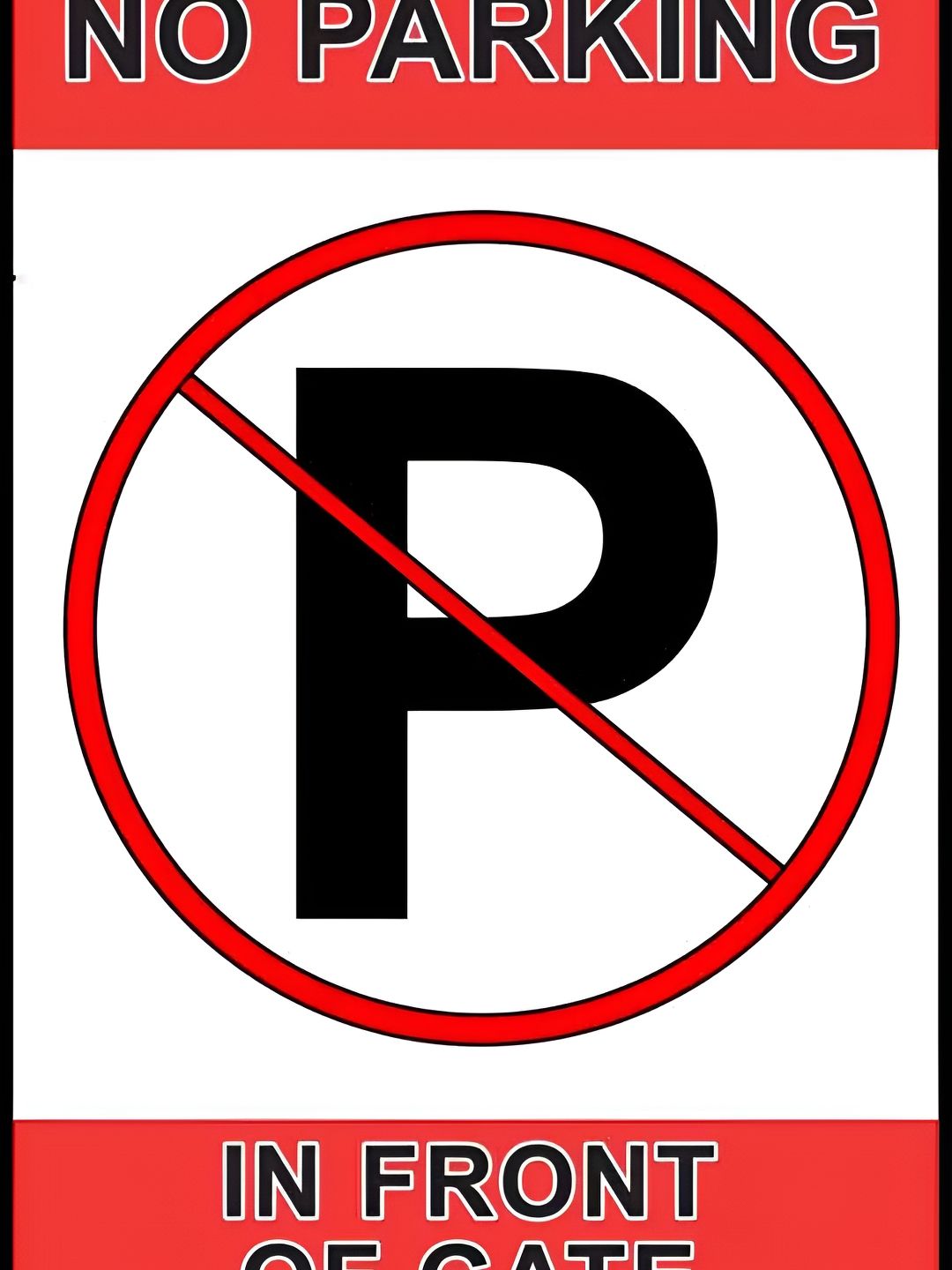 British Terminal White No Parking Canvas Wall Art-picture-38