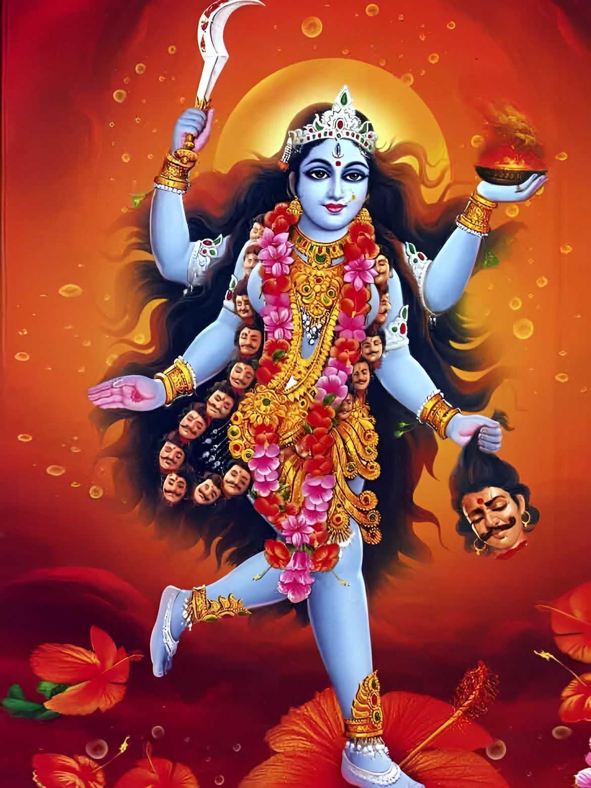 British Terminal Blue & Yellow Religious Wall Painting-picture-20