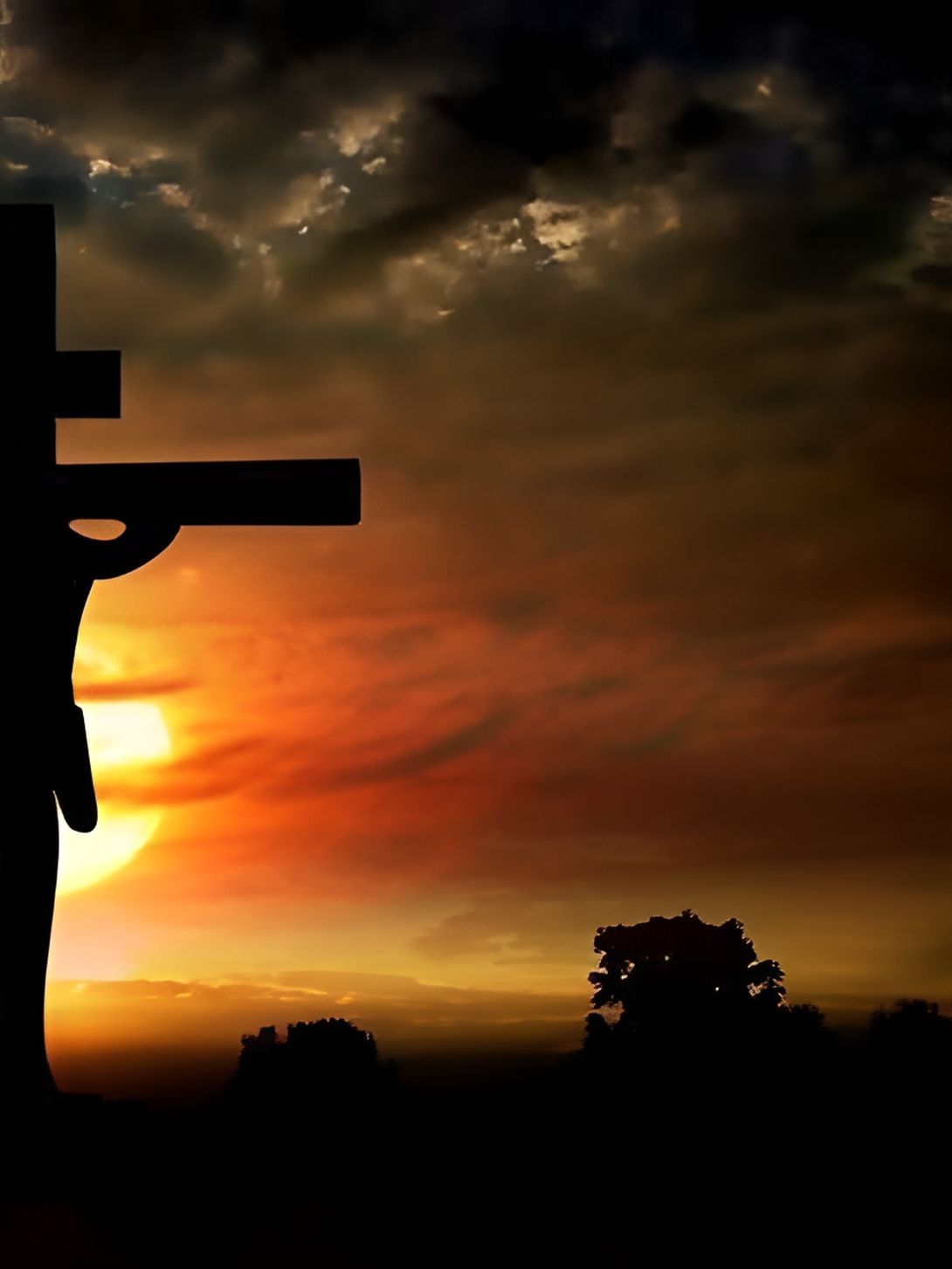 British Terminal Black & Orange Religious Wall Painting-picture-29