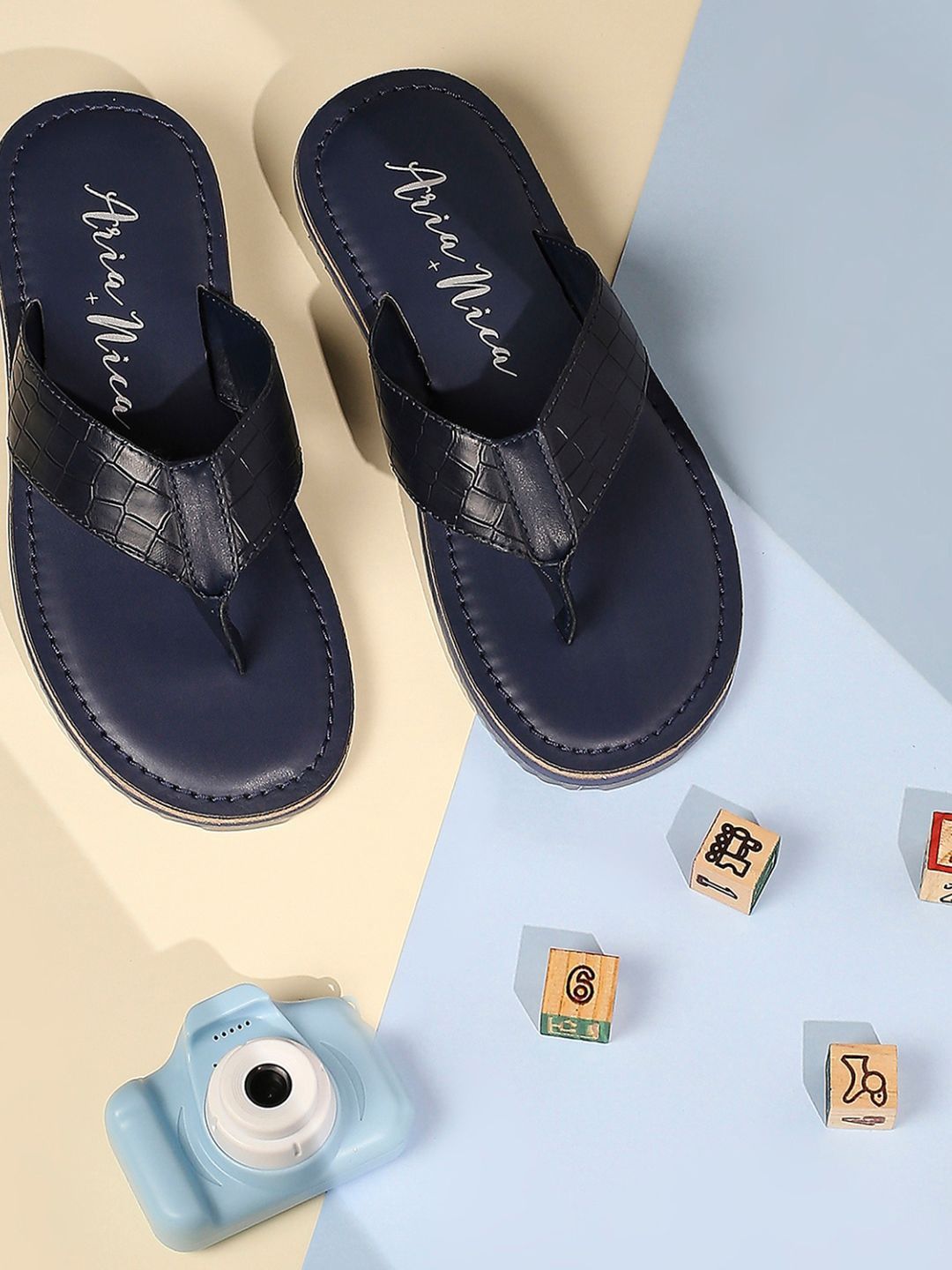 Aria Nica Boys Printed Open Toe Flats-picture-22