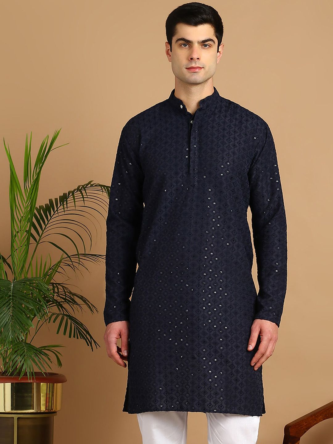 FUBAR Geometric Embroidered Thread Work Kurta-picture-50