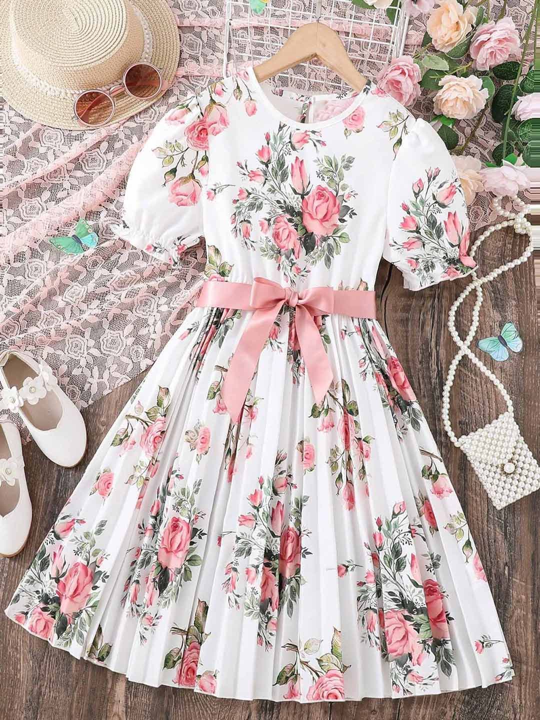 BAESD Floral Print Fit & Flare Dress-image-23