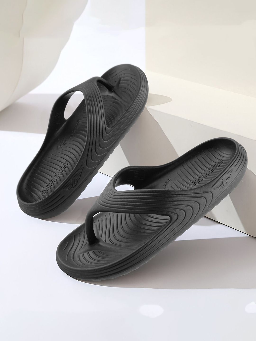 Red Tape Men Textured Thong Flip-Flops-image-28