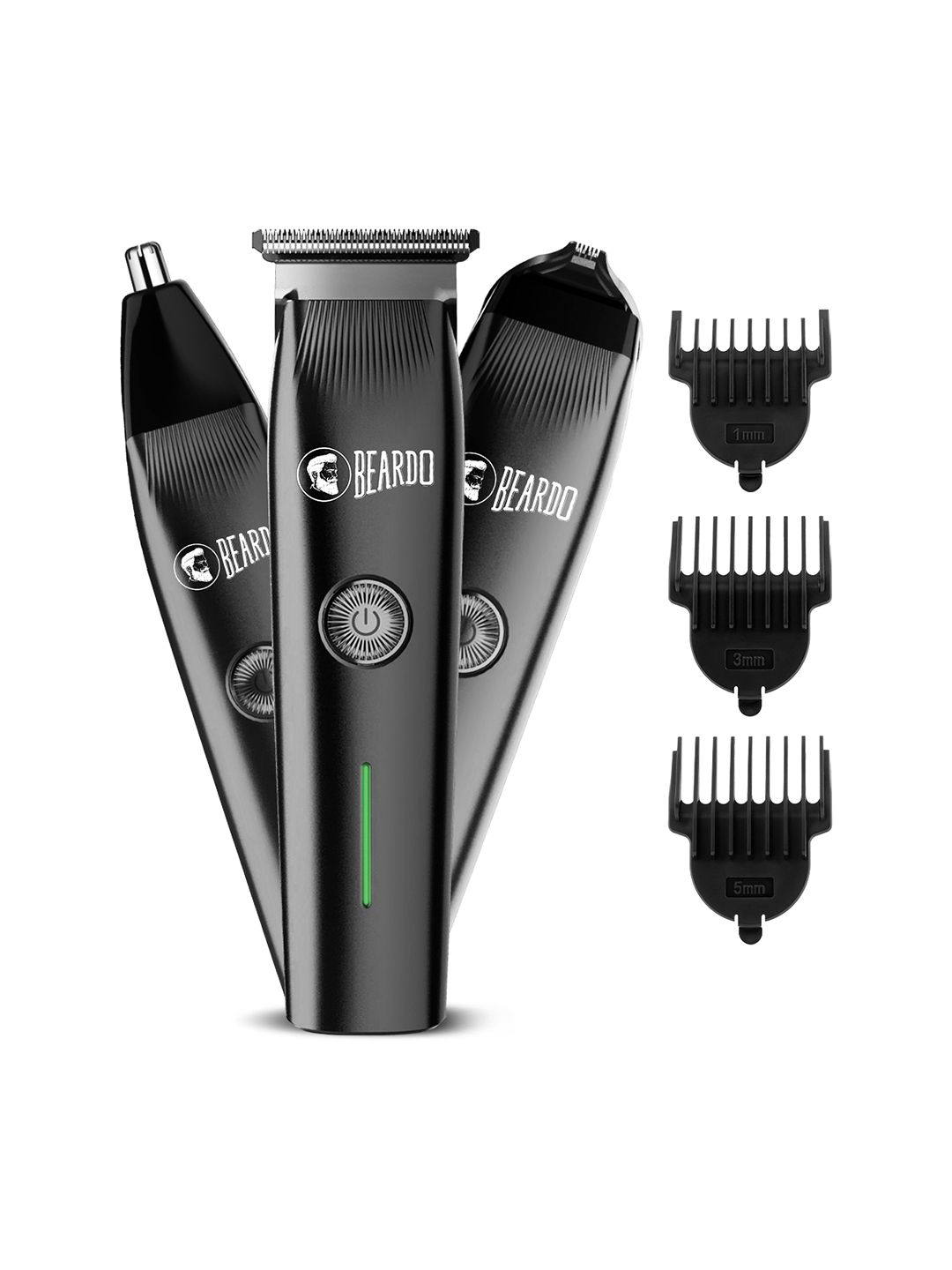 BEARDO Men ApeX Prime 3-In-1 Multi Grooming Kit 120 Min Run Time Trimmer - Black
