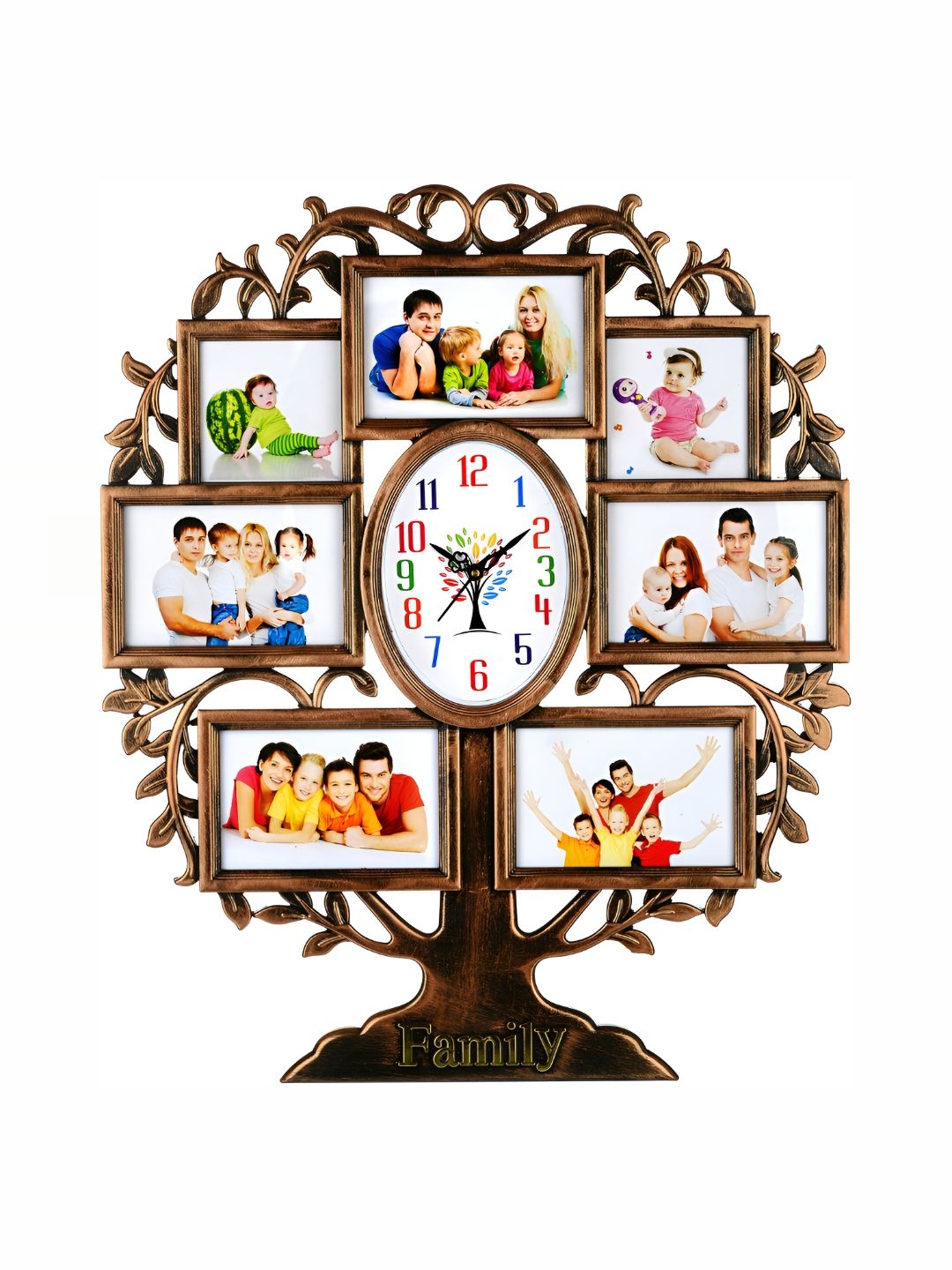 Attractionz Beige & White Wall Clock-picture-30