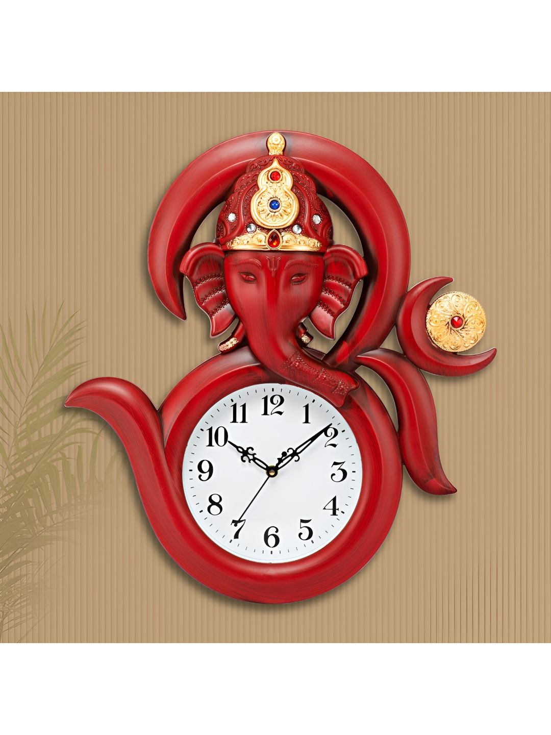 Attractionz Red & Beige Wall Clock-picture-14