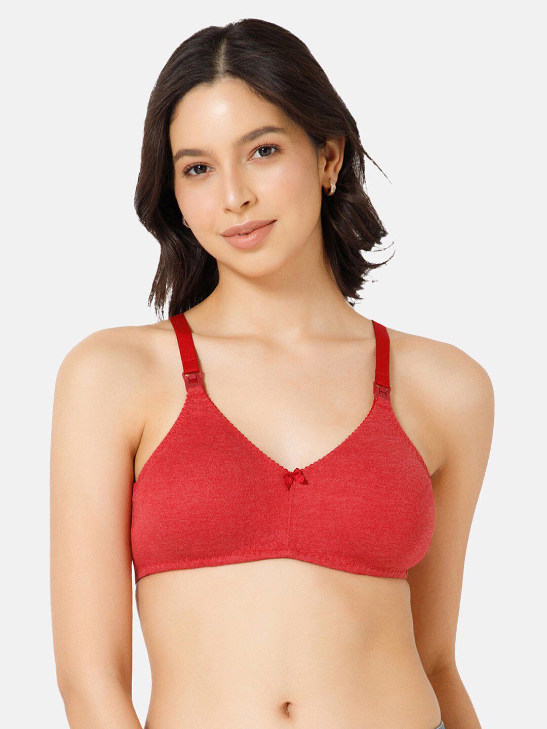 NAIDU HALL Full Coverage Seamless Non Padded Cotton Everyday Bra With All Day Comfort-picture-28