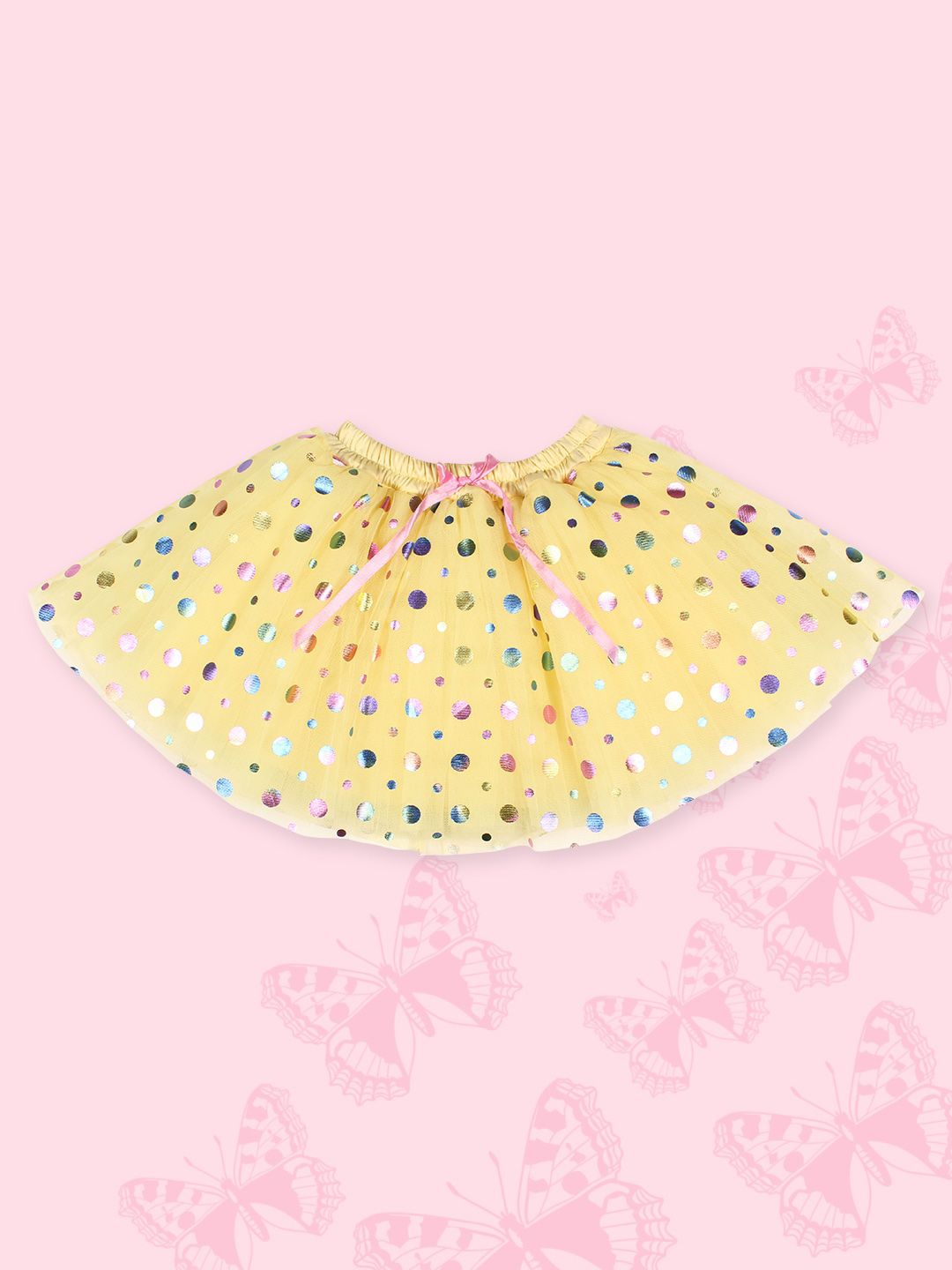 CUTECUMBER Infant Girls Polka Dot Glittered Flared Skirt-picture-22
