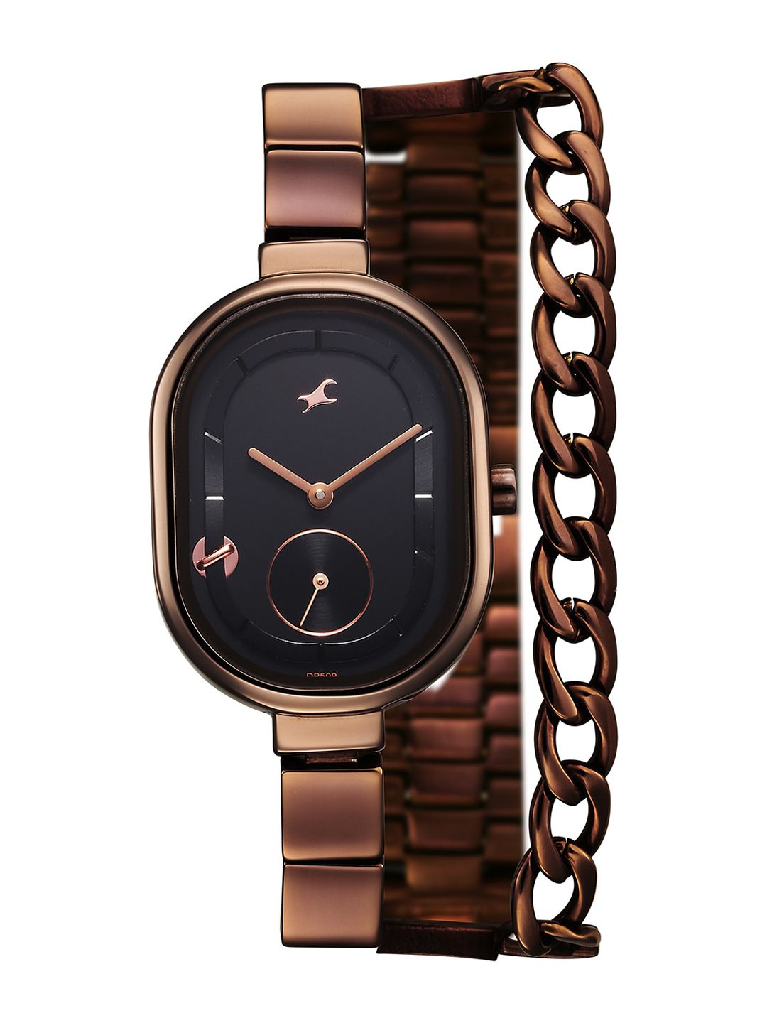 Fastrack Women Patterned Stainless Steel Bracelet Style Straps Analogue Watch 6297QM01-picture-32