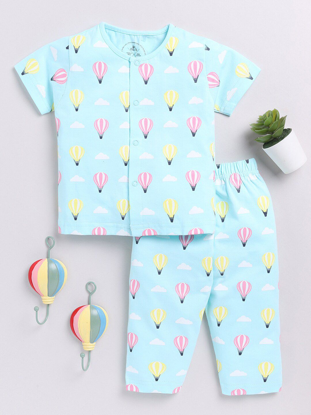 Clt.s Kids Printed Pure Cotton Night suit-picture-29