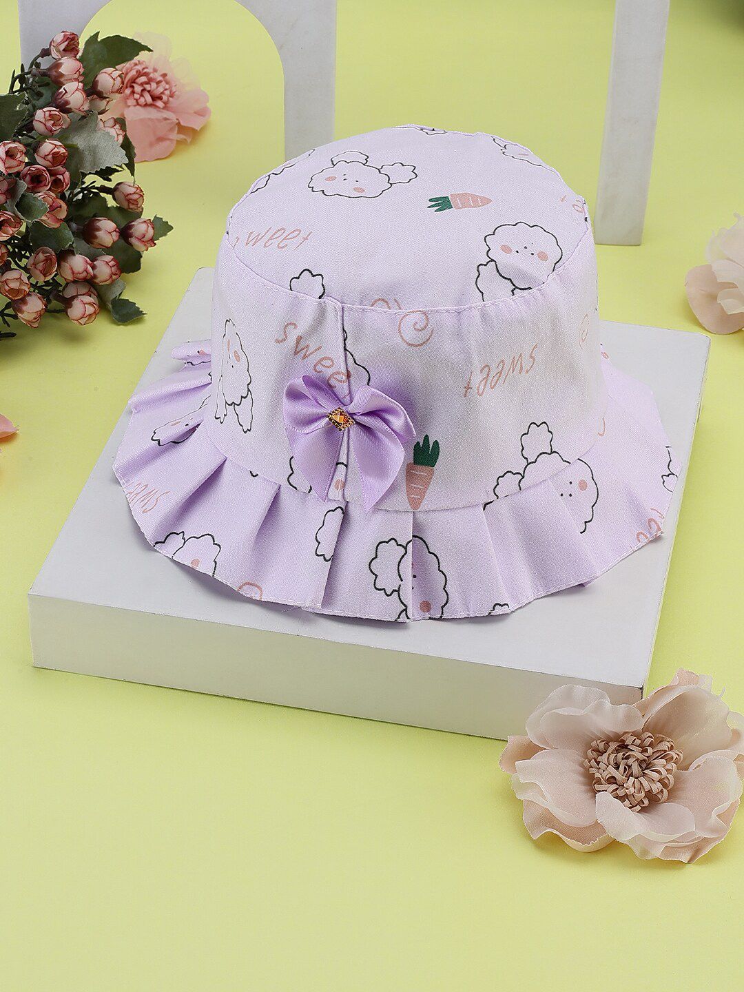 PASSION PETALS Girls Purple Printed Bucket Hat-picture-28