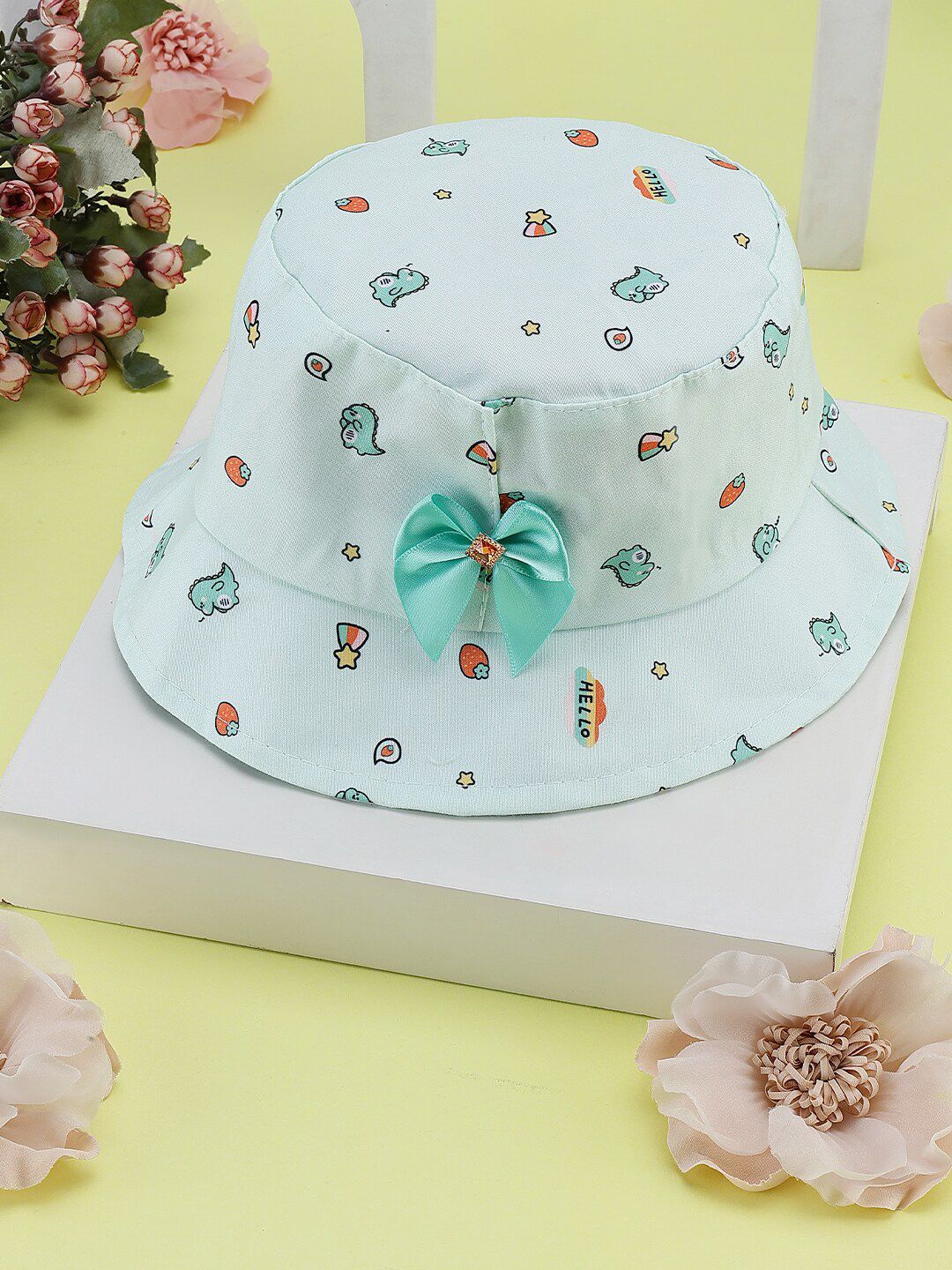 PASSION PETALS Girls Green Printed Bucket Hat-picture-31