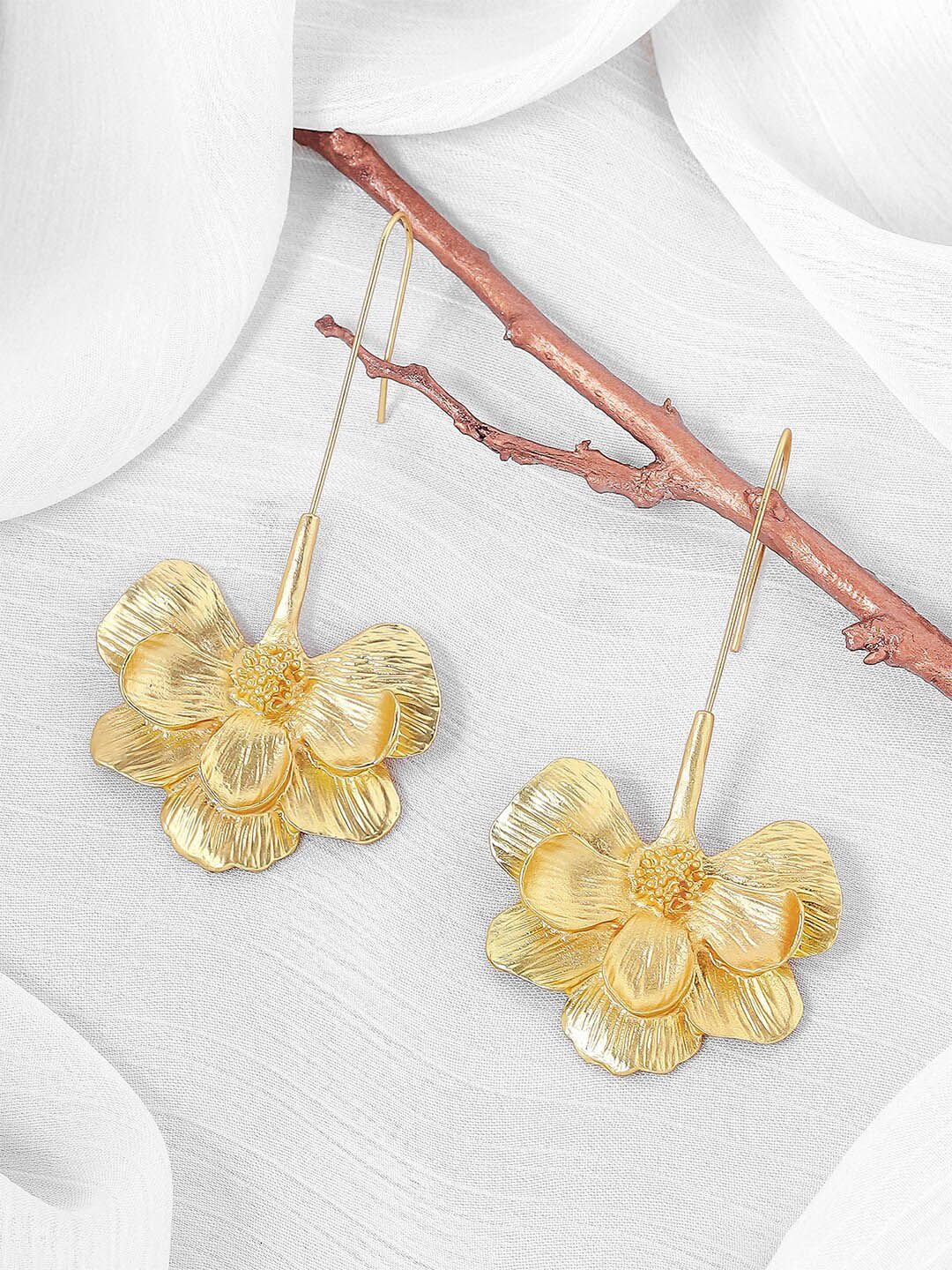 JOKER & WITCH Gold-Plated Contemporary Drop Earrings-picture-23