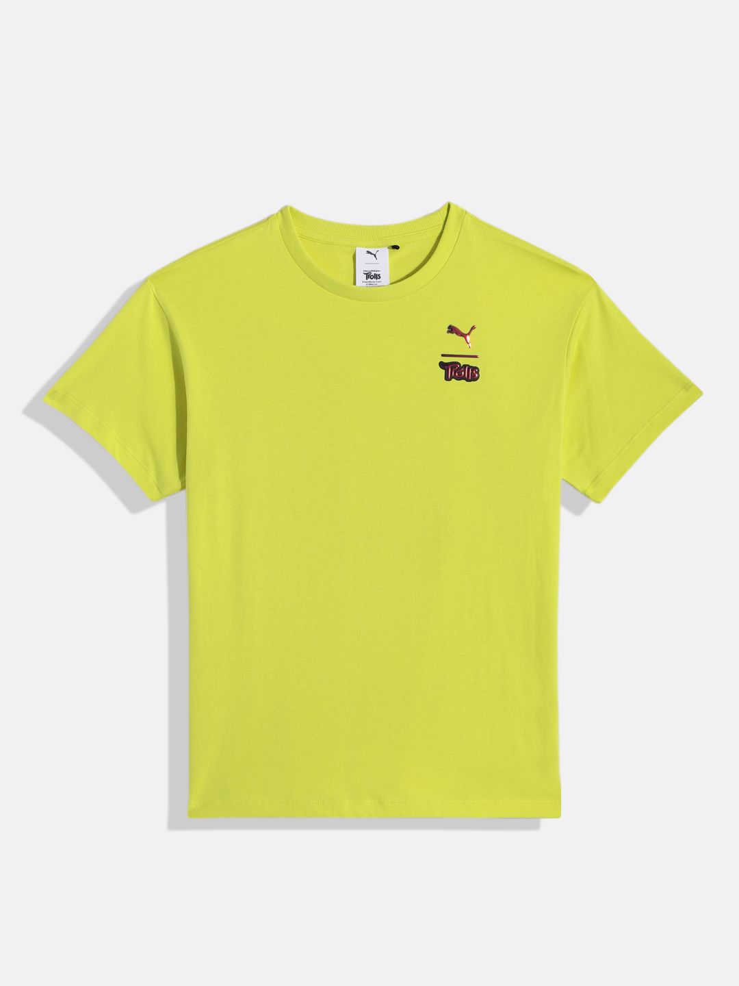 Puma x Trolls Boys Humour & Comic Graphic Print Knitted Pure Cotton T-shirt-picture-28