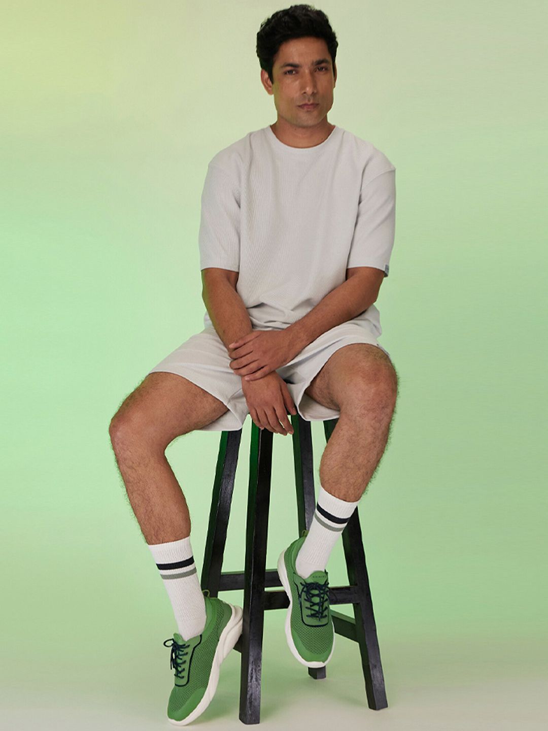 NEEMANS Unisex Textured Lightweight Comfort Insole Contrast Sole Lace-Ups Sneakers-picture-21