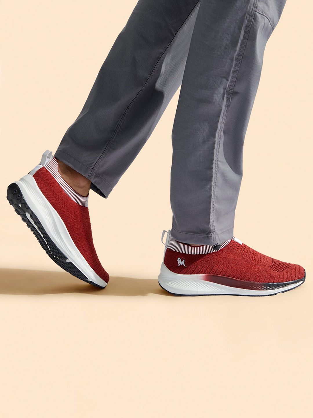 NEEMANS Unisex Textured Lightweight Comfort Insole Contrast Sole Slip-On Sneakers-picture-30