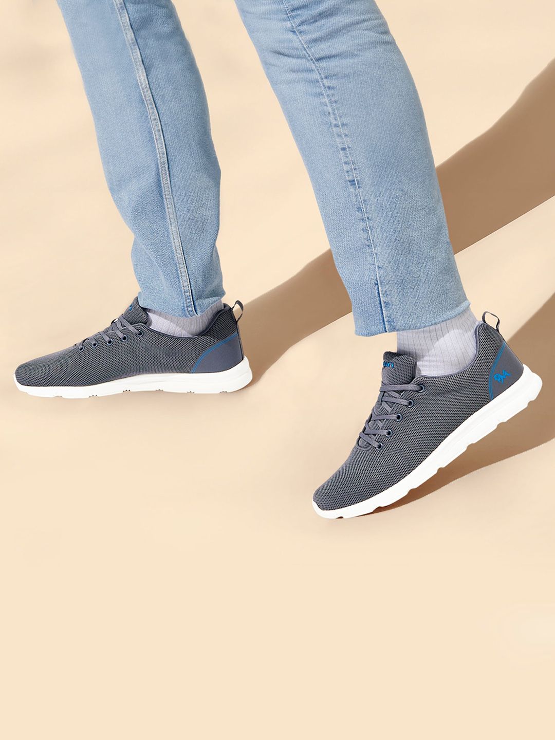 NEEMANS Unisex Textured Lightweight Comfort Insole Contrast Sole Lace-Ups Sneakers-picture-26