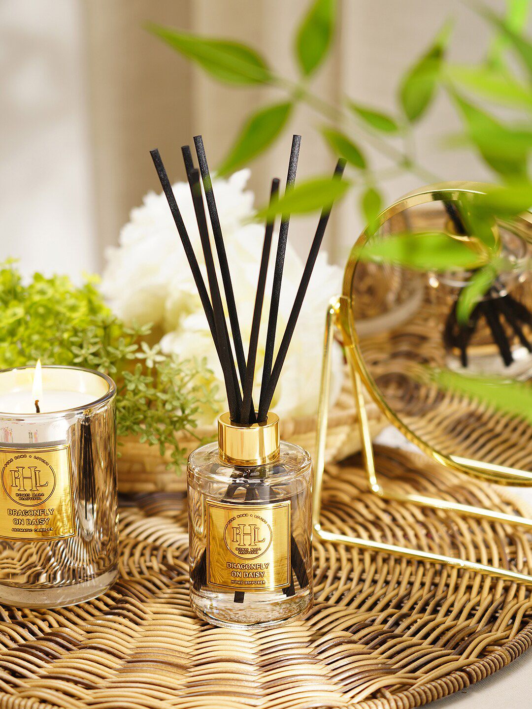 Pure Home and Living Transparent Dragonfly on Daisy Scented Reed Diffuser-picture-13