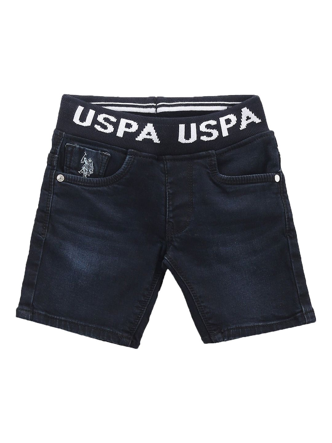 U.S. Polo Assn. Kids Boys Mid-Rise Pure Cotton Denim Shorts-picture-43