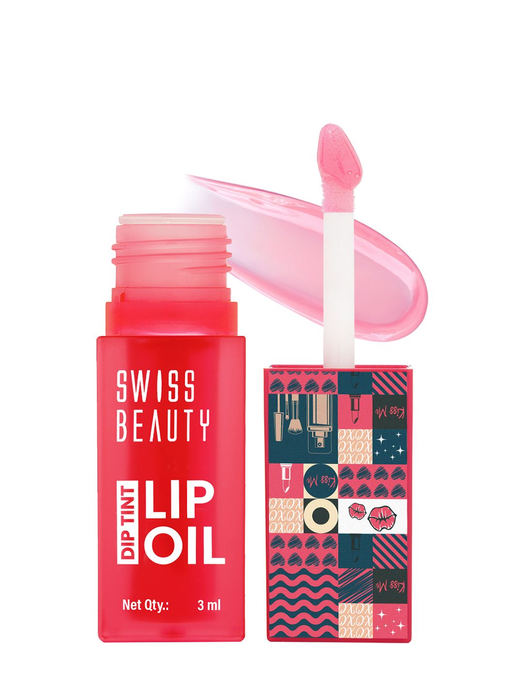 SWISS BEAUTY Dip Tint Lip Oil 3 ml - Dragon Fruit-picture-15