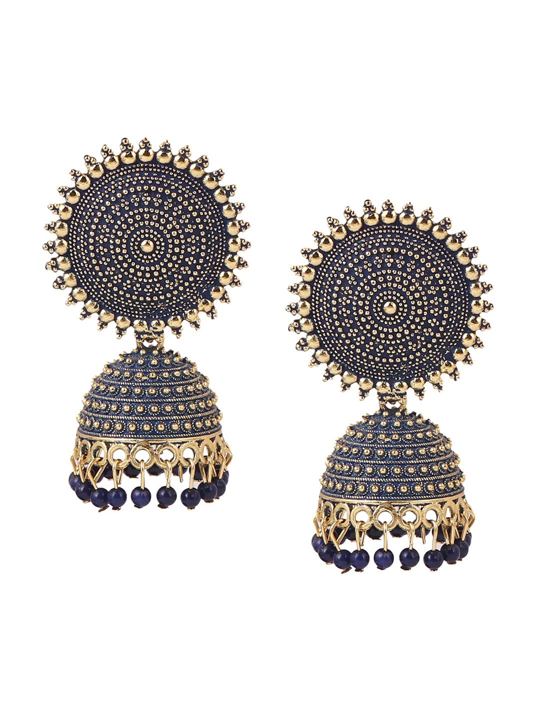 Keviv Dome Shaped Jhumkas Earrings-picture-28