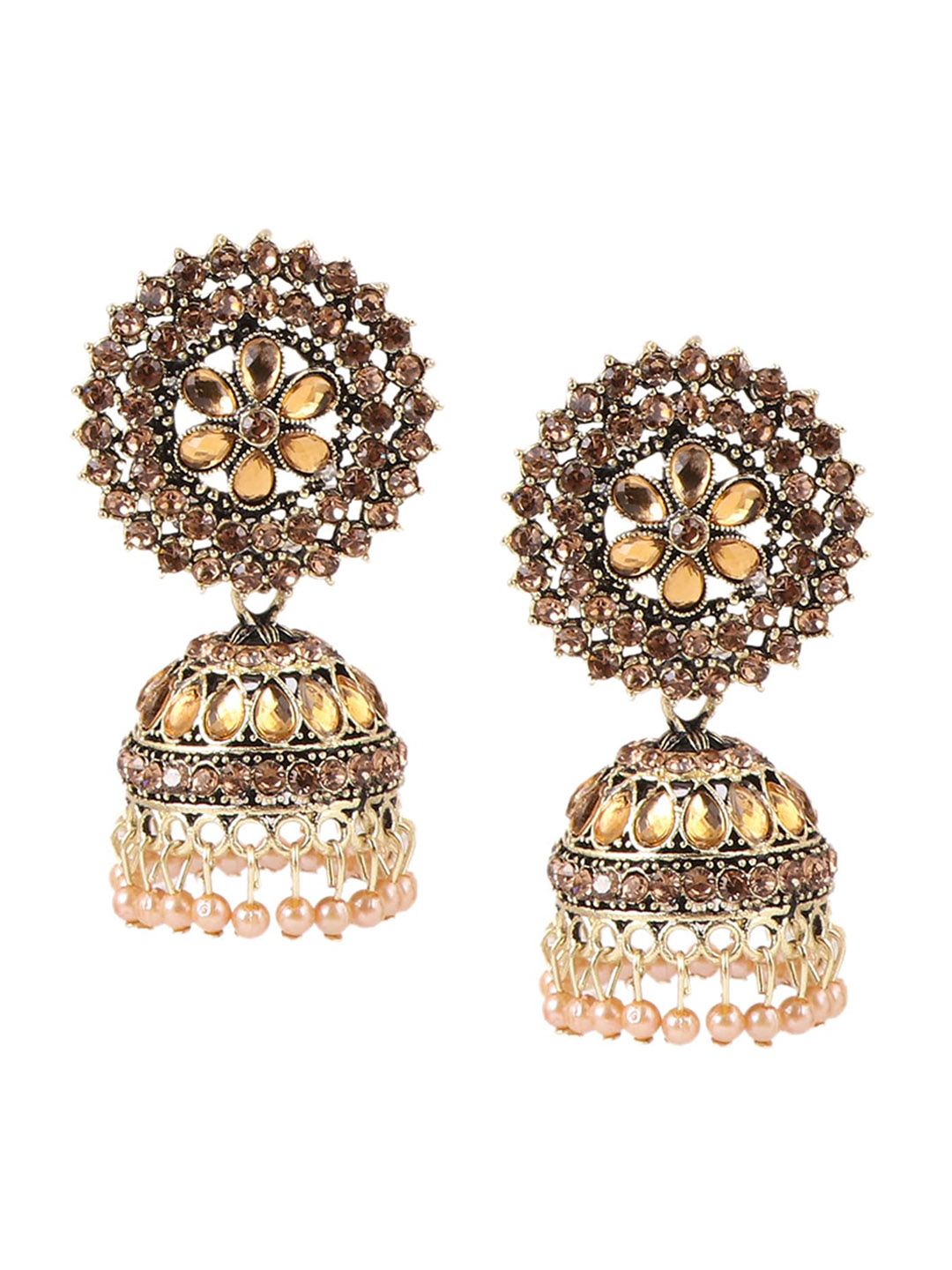 Keviv Dome Shaped Jhumkas Earrings-picture-28