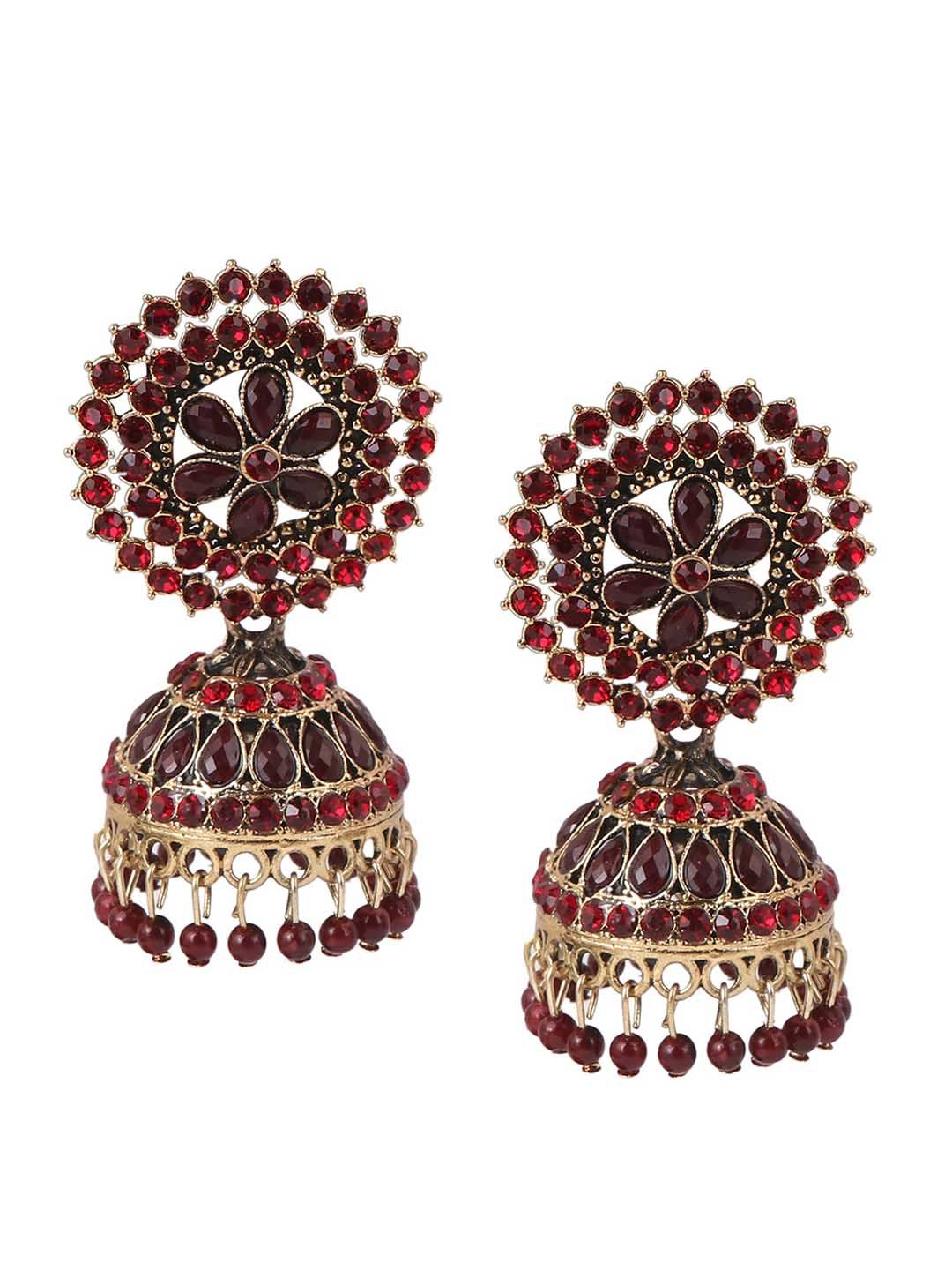 Keviv Dome Shaped Jhumkas Earrings-picture-51