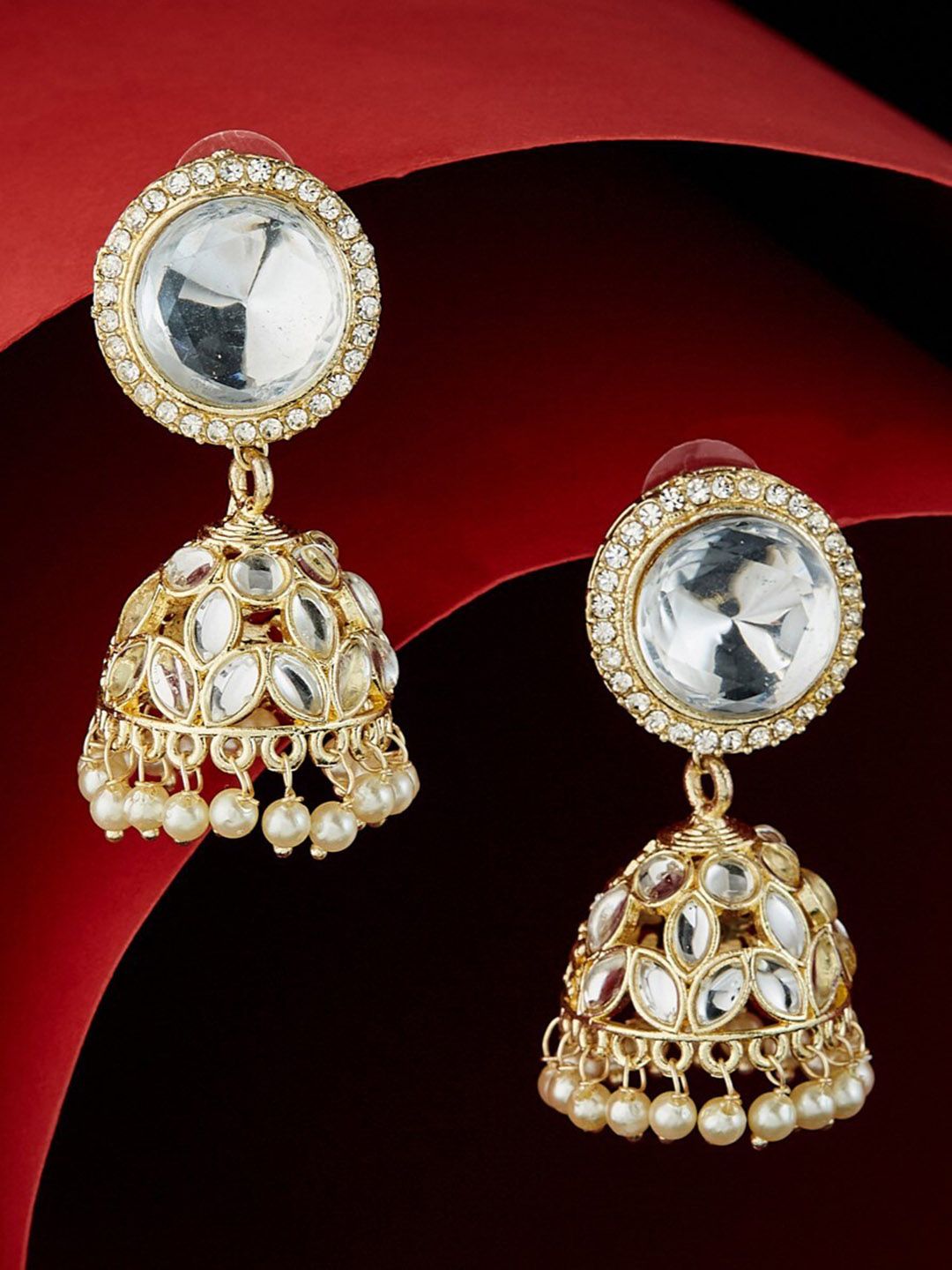 ATIBELLE Contemporary Jhumkas Earrings