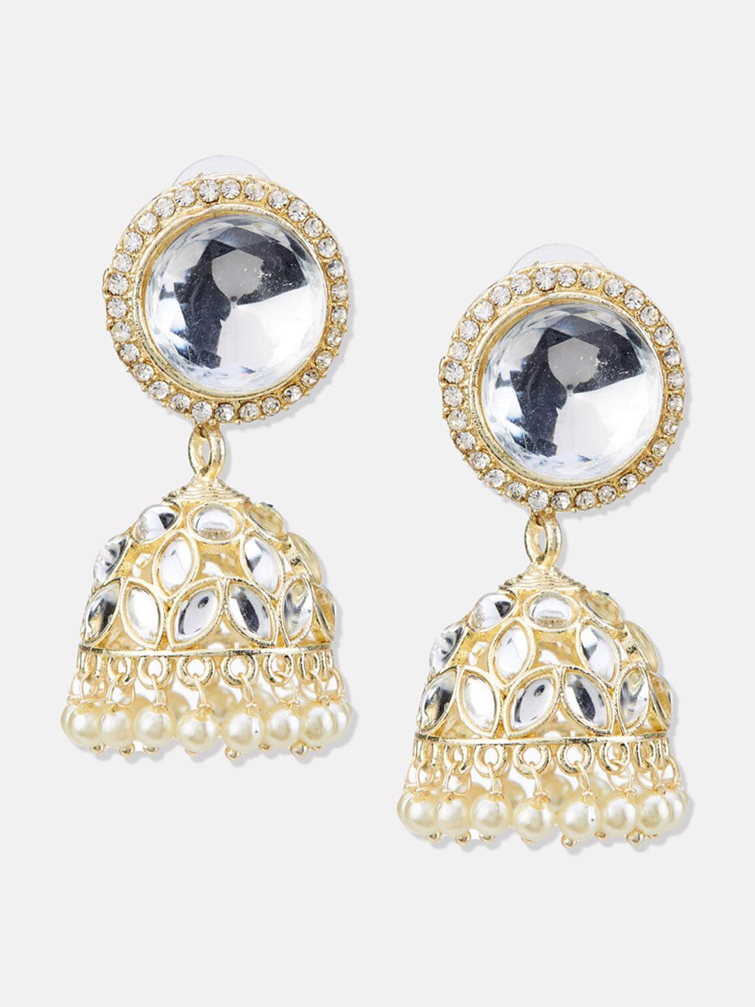 ATIBELLE Contemporary Jhumkas Earrings