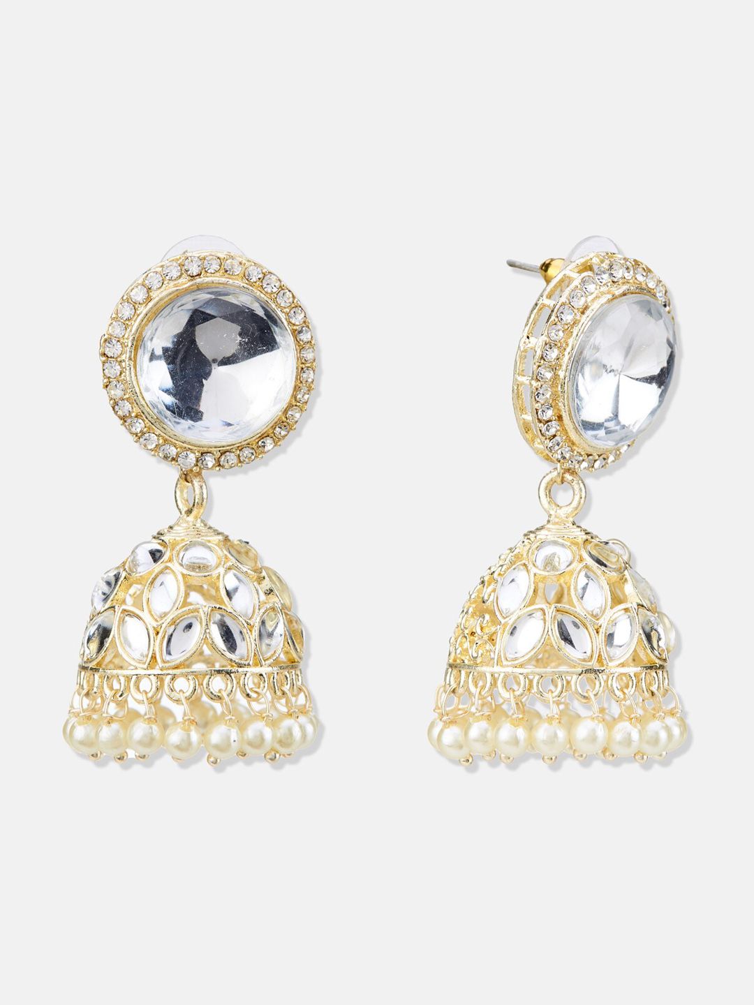 ATIBELLE Contemporary Jhumkas Earrings
