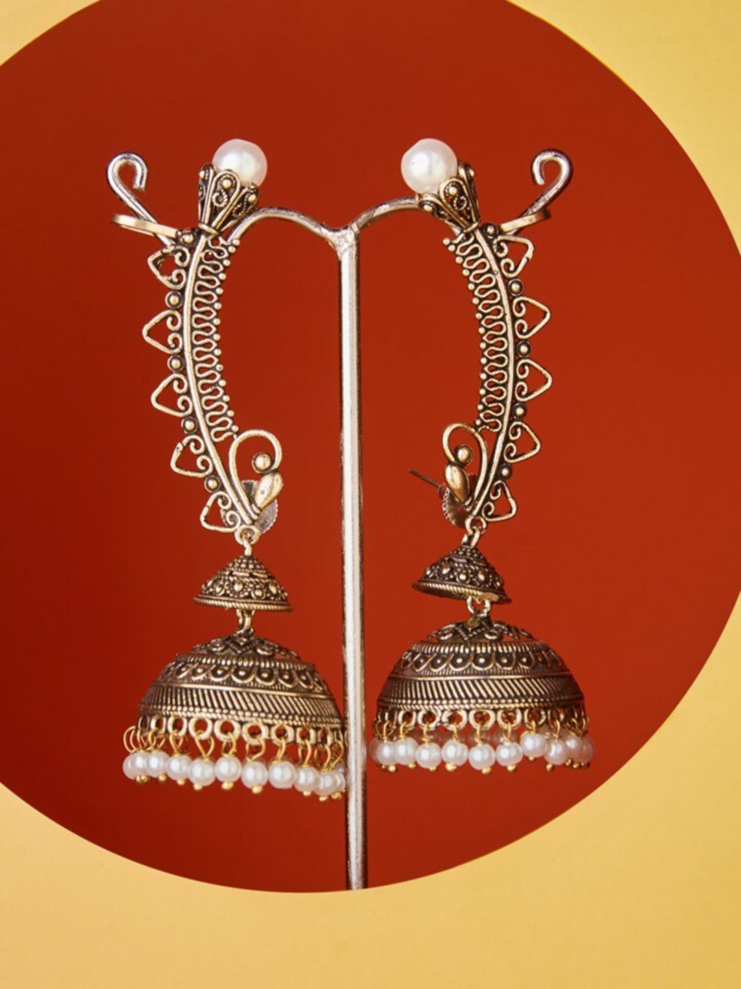 ATIBELLE Contemporary Jhumkas Earrings