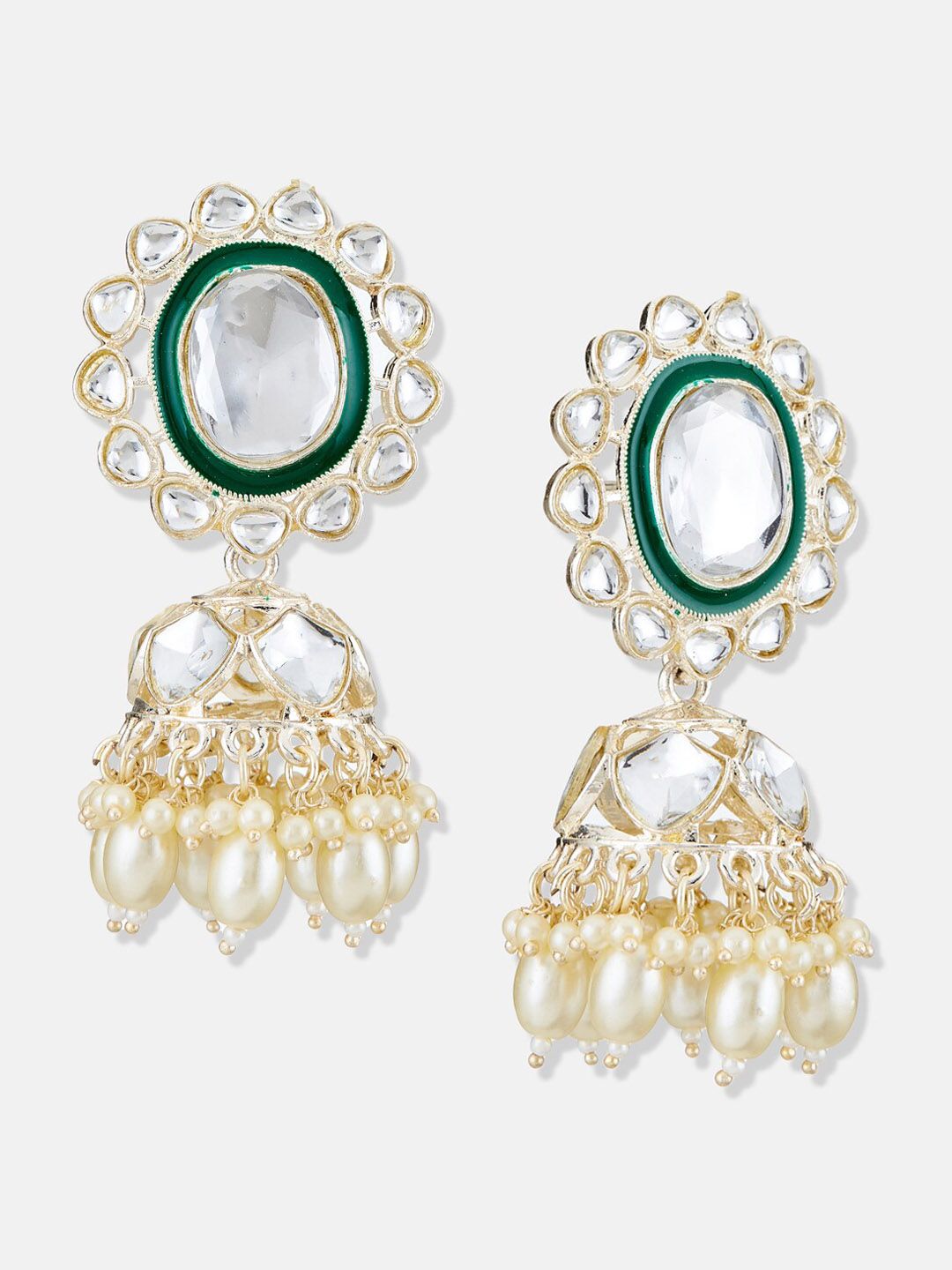 ATIBELLE Contemporary Jhumkas Earrings