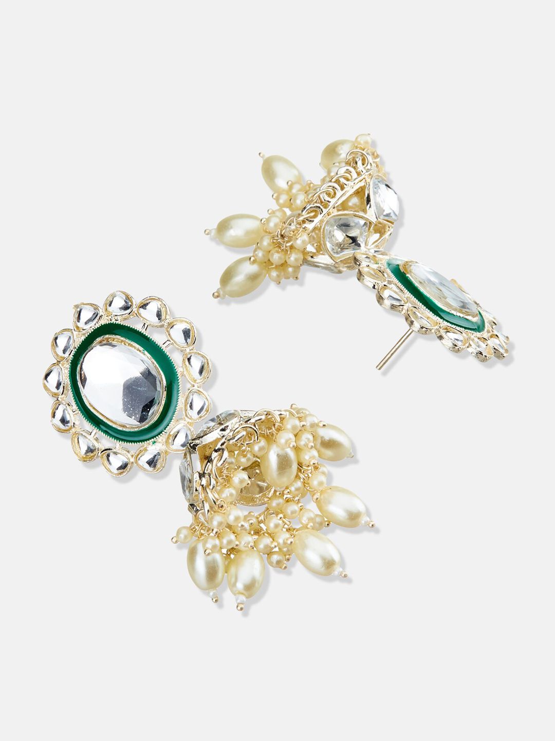 ATIBELLE Contemporary Jhumkas Earrings
