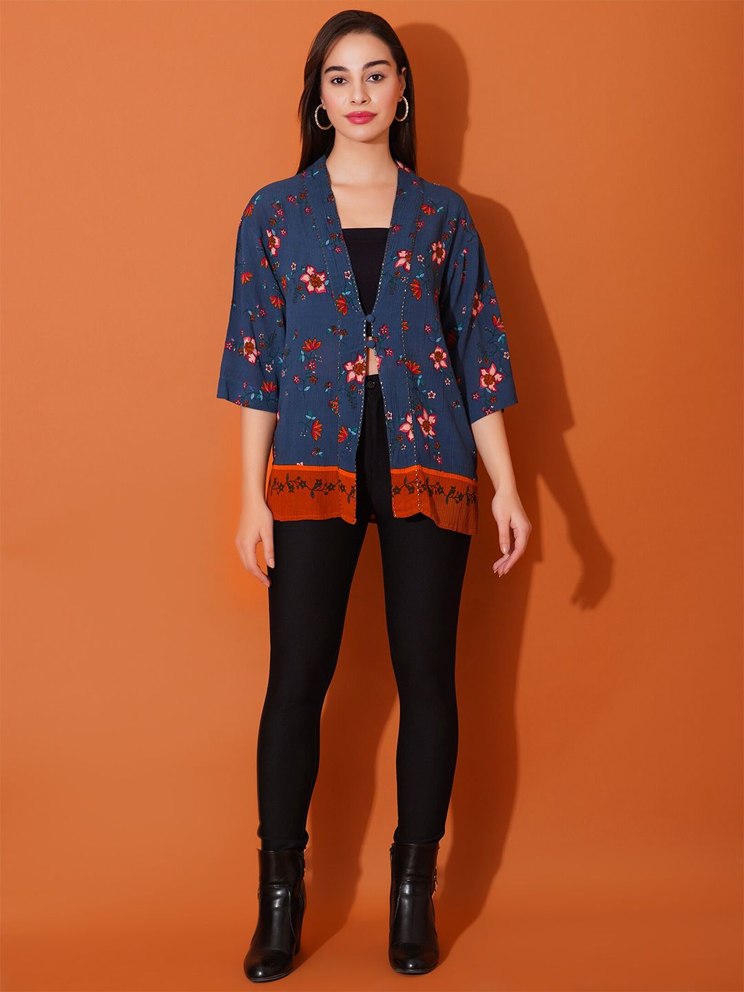 DEBONATELLA Women Printed Button Shrug-picture-26