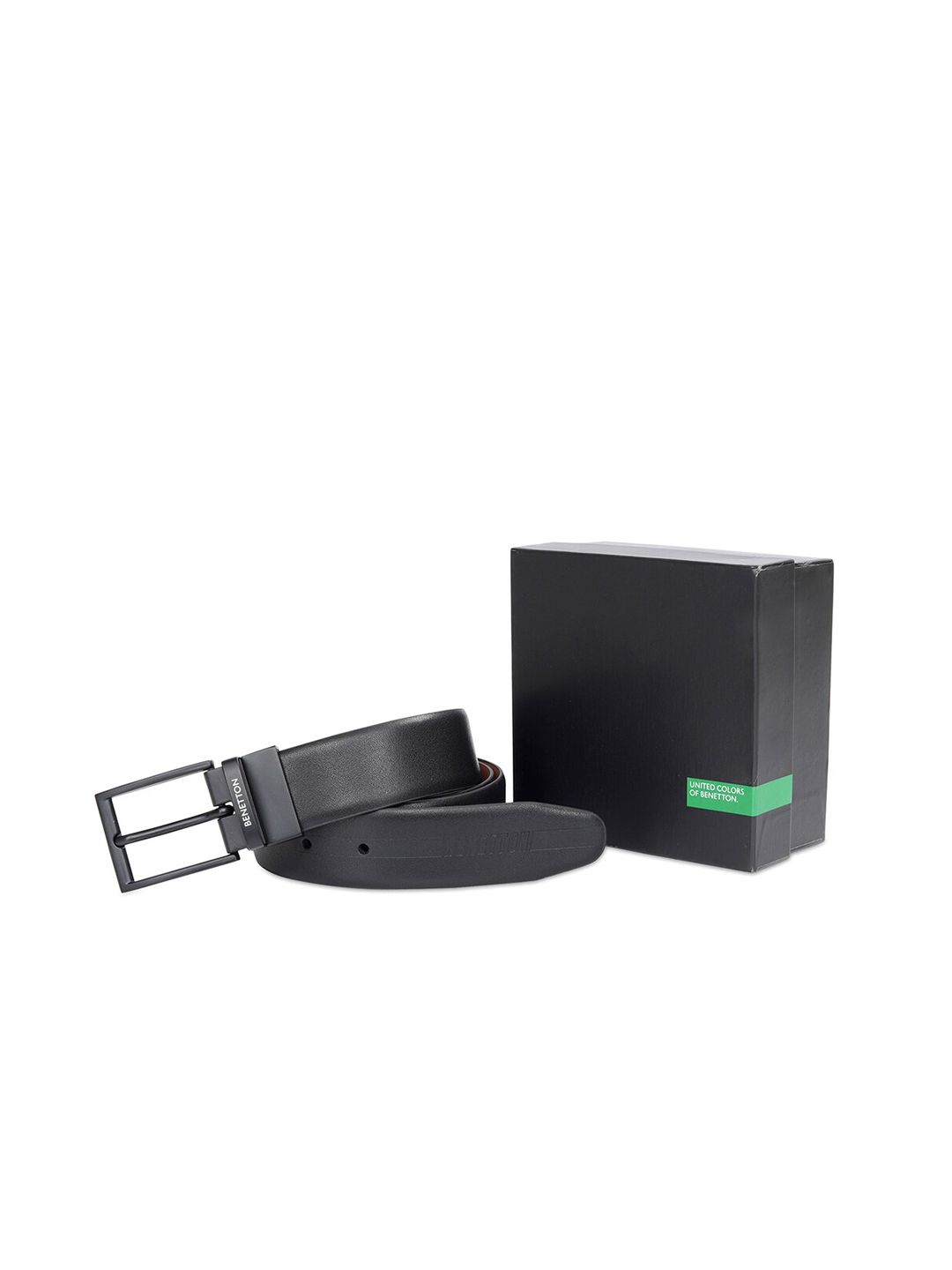 United Colors of Benetton Men Leather Reversible Belt-picture-12