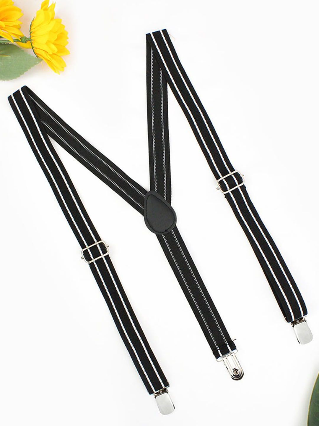 Kavove Men Striped Elastic Suspenders-picture-10